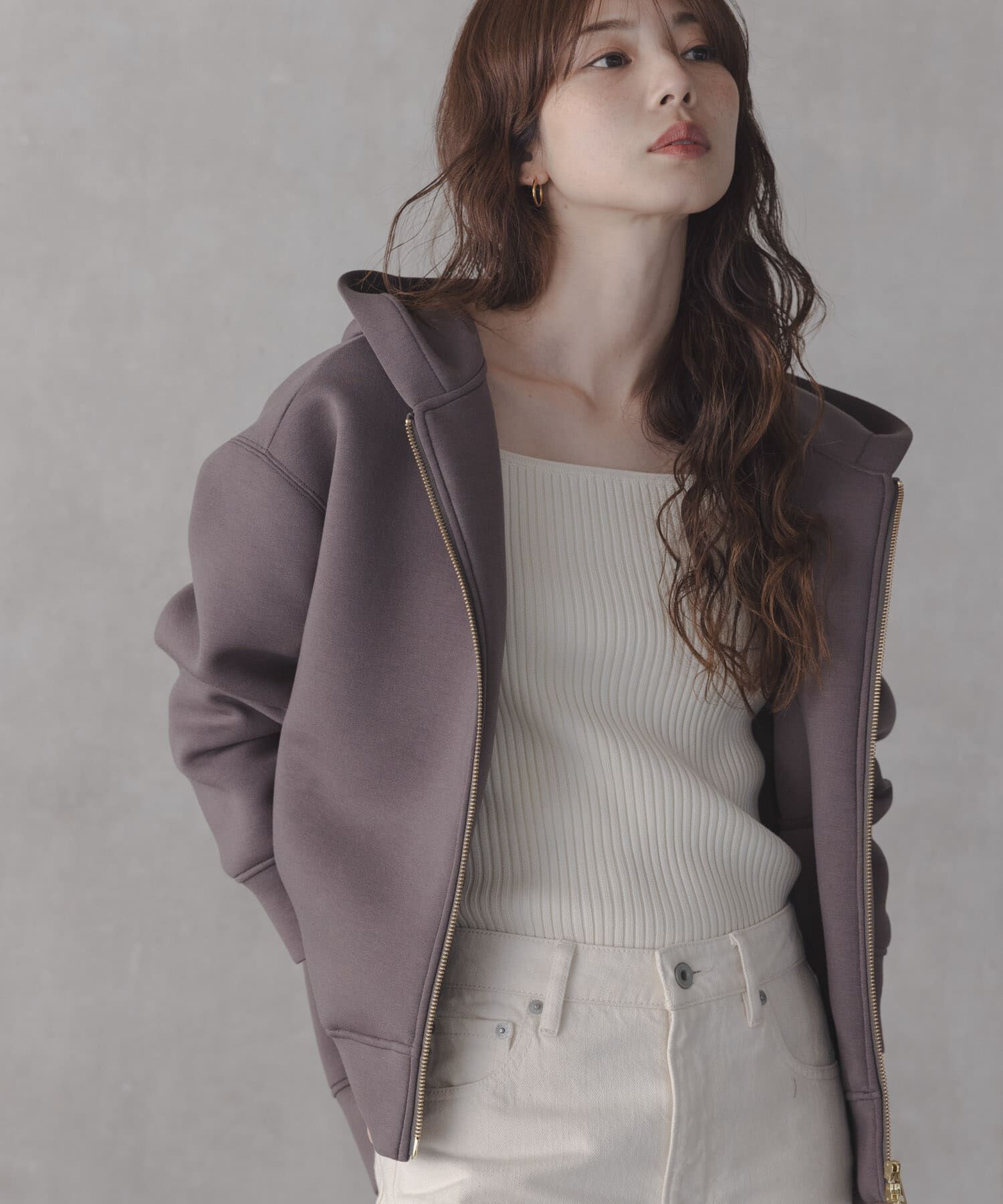 Sonny Label 「『WEB限定』シルク混スクエアネックニット」|ニット・セーター|