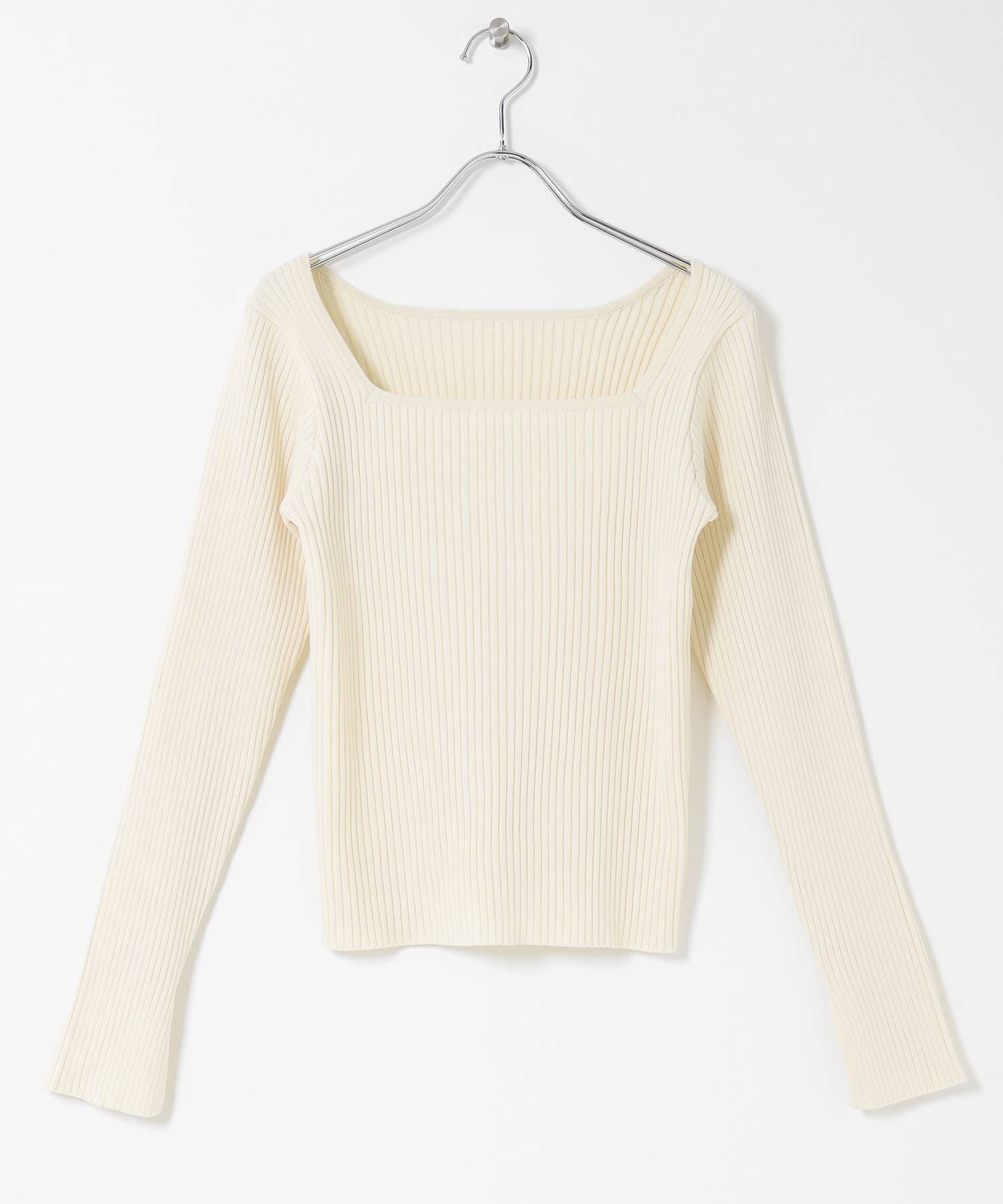 Sonny Label 「『WEB限定』シルク混スクエアネックニット」|ニット・セーター|