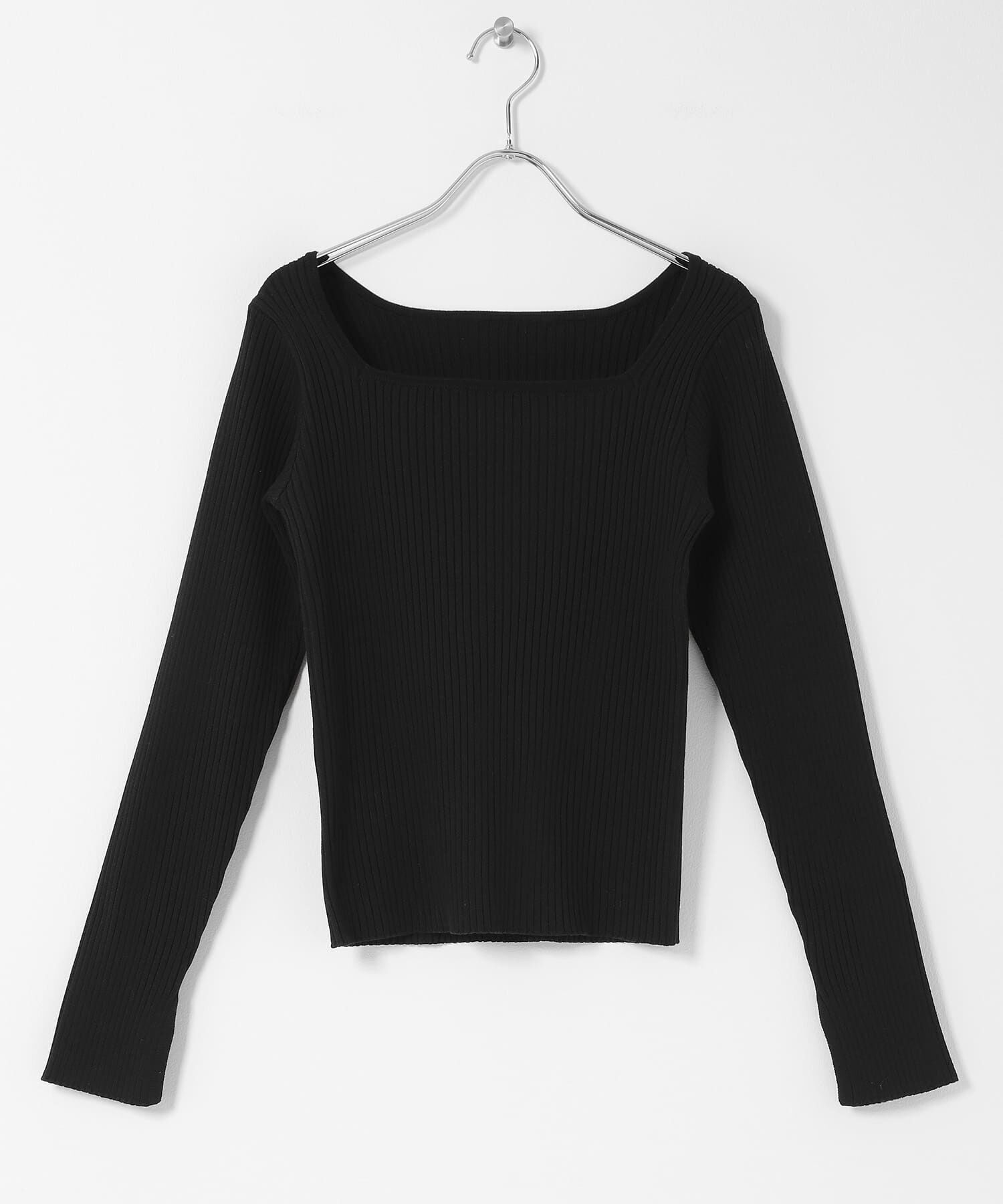 Sonny Label 「『WEB限定』シルク混スクエアネックニット」|ニット・セーター|