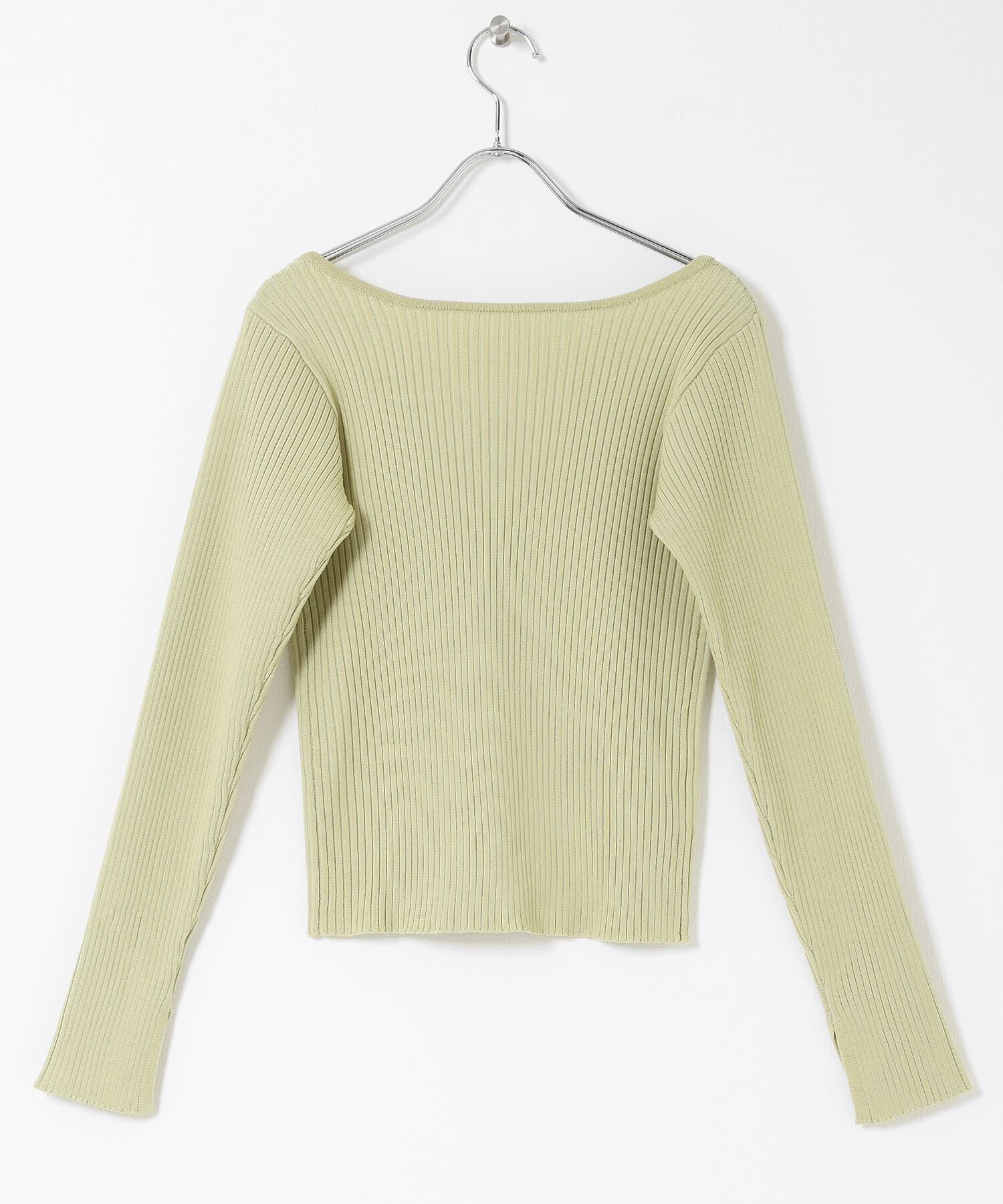 Sonny Label 「『WEB限定』シルク混スクエアネックニット」|ニット・セーター|