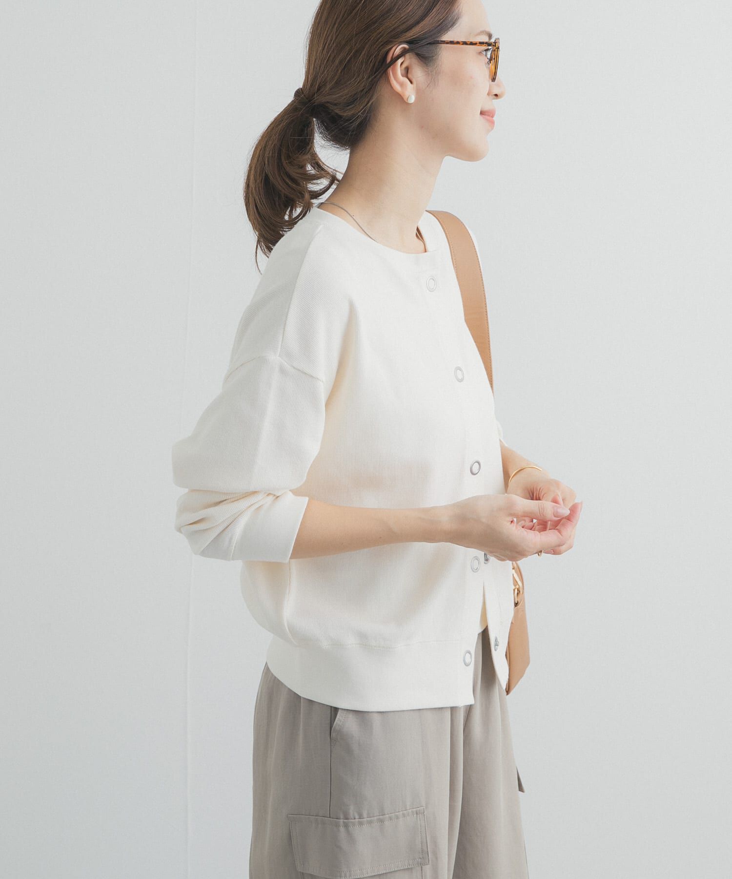 URBAN RESEARCH DOORS「ライトタックフライスカーディガン」|カーディガン|