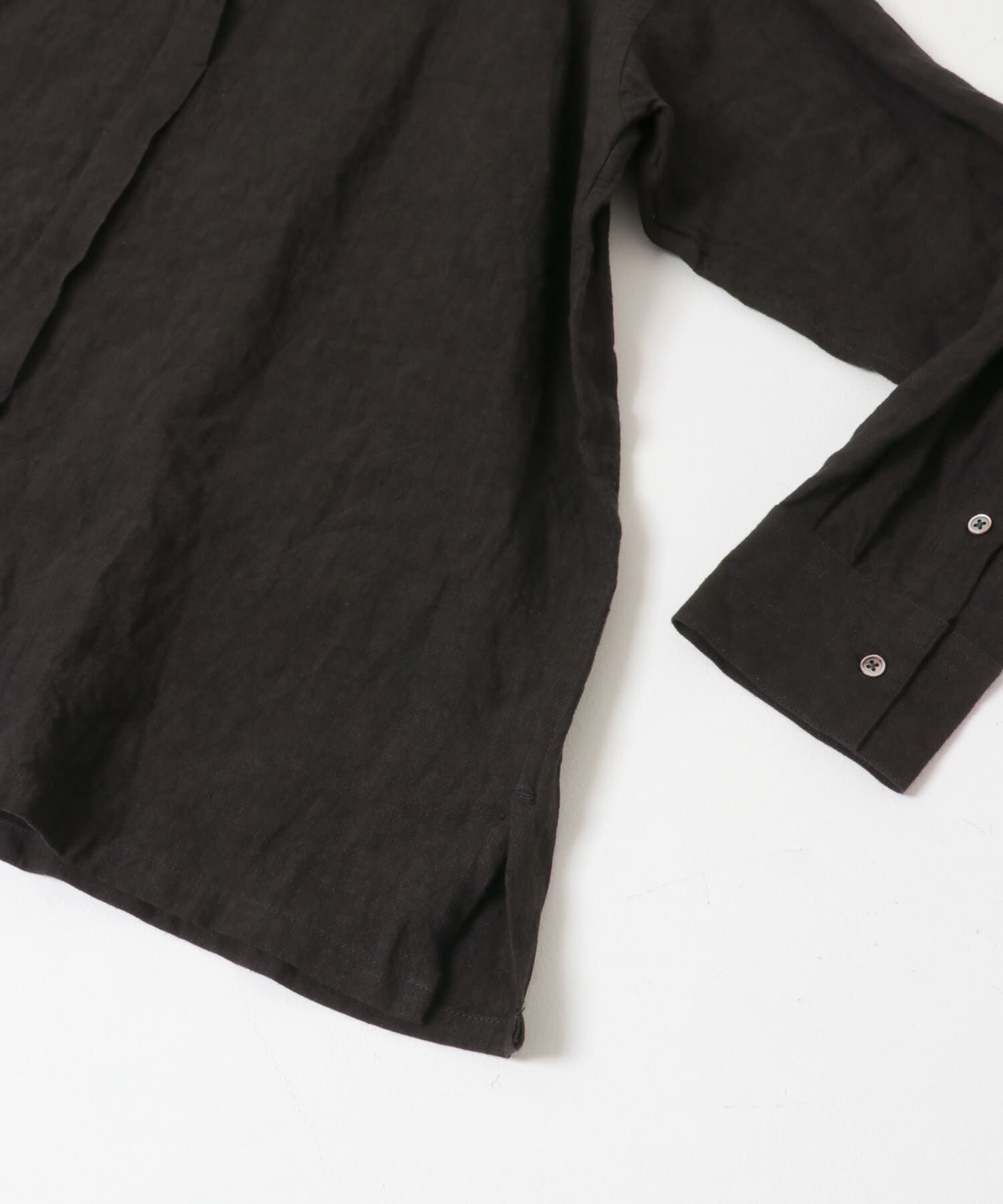 かぐれ「『ユニセックス』ドライリネンボックスシャツ」|シャツ・ブラウス|