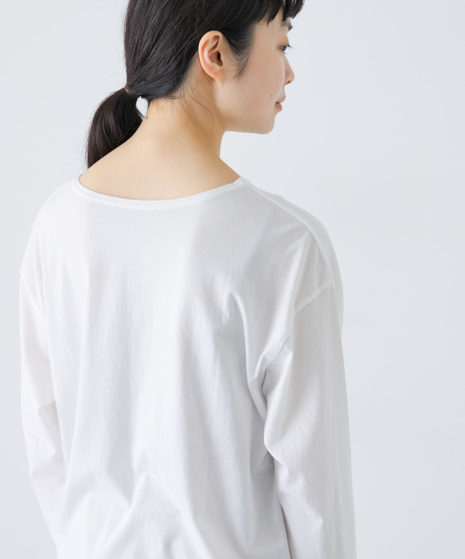 かぐれ「シフォン天竺カットソー」|Tシャツ・カットソー|