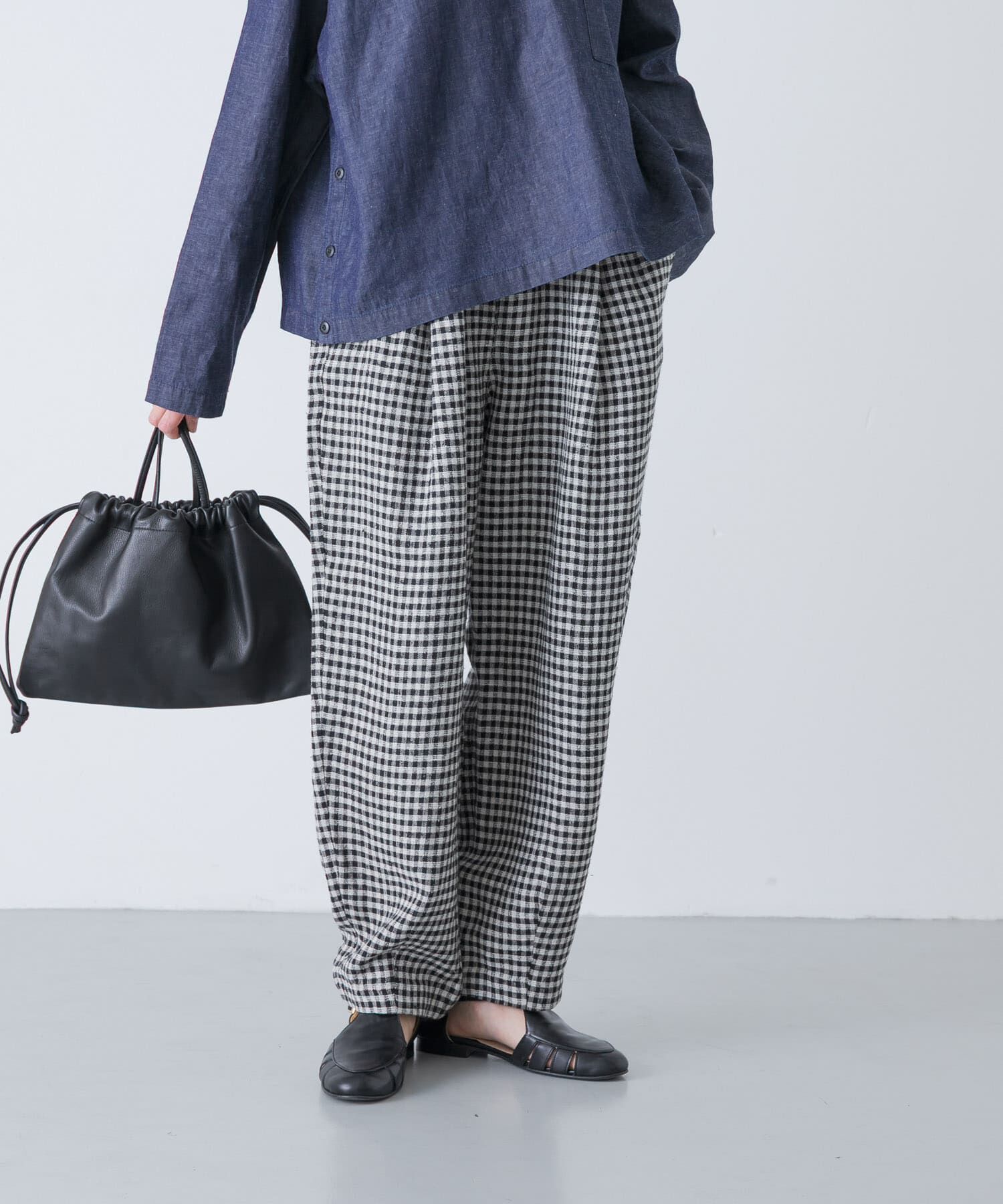 かぐれ「クロップドチェックパンツ」|その他|