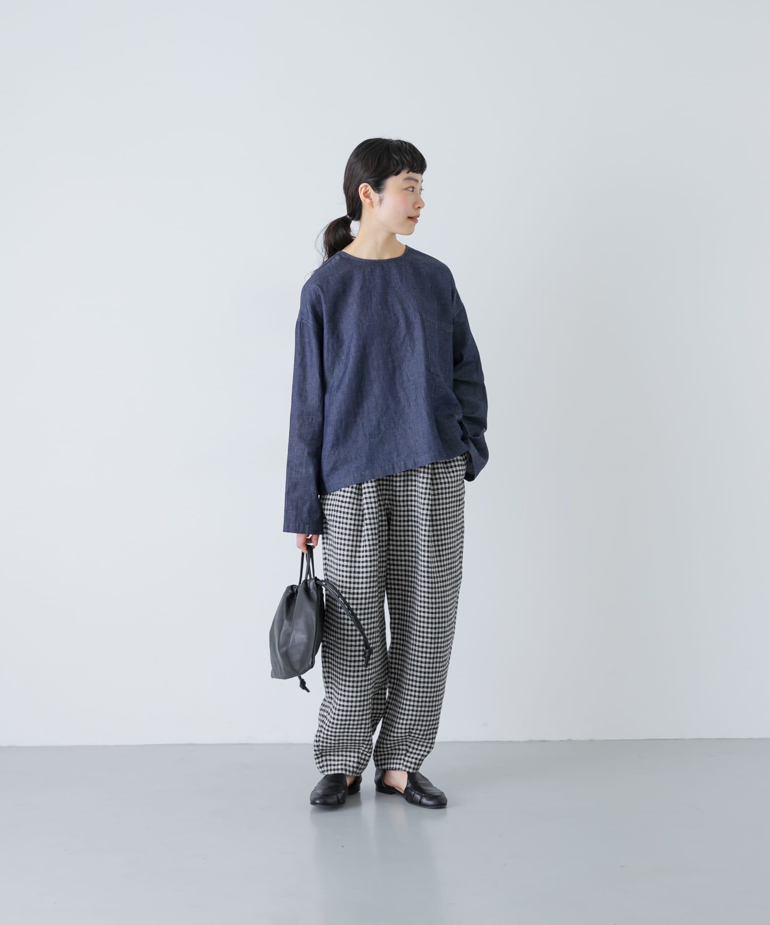 かぐれ「クロップドチェックパンツ」|その他|