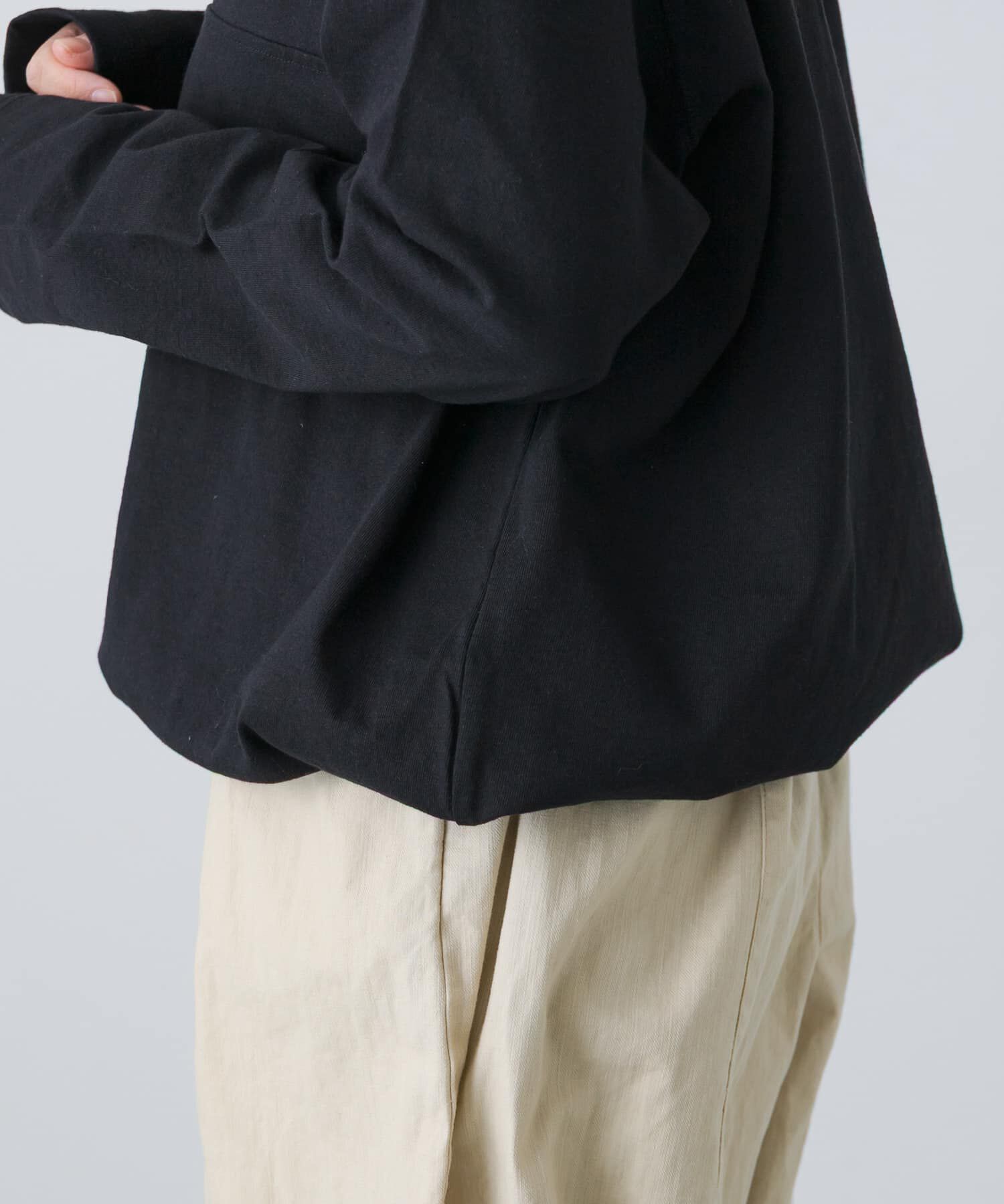 かぐれ「ハーフボタンプルオーバー」|Tシャツ・カットソー|