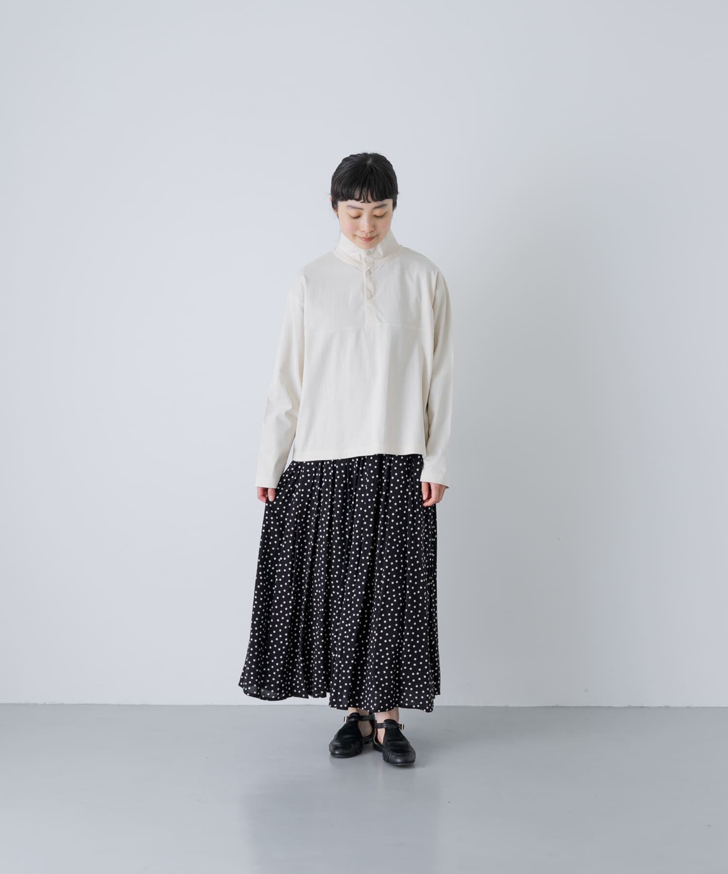 かぐれ「ハーフボタンプルオーバー」|Tシャツ・カットソー|