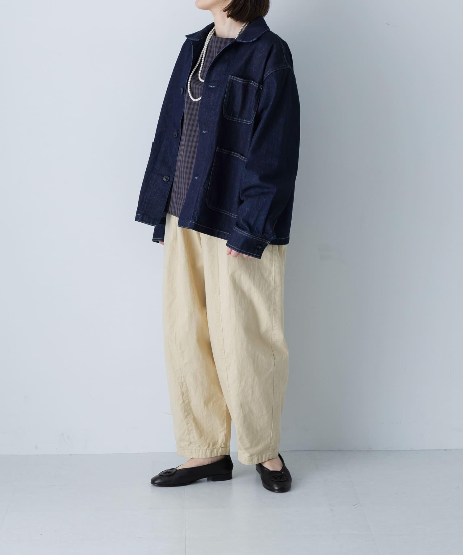 かぐれ「コットンリネンボリュームパンツ」|その他|