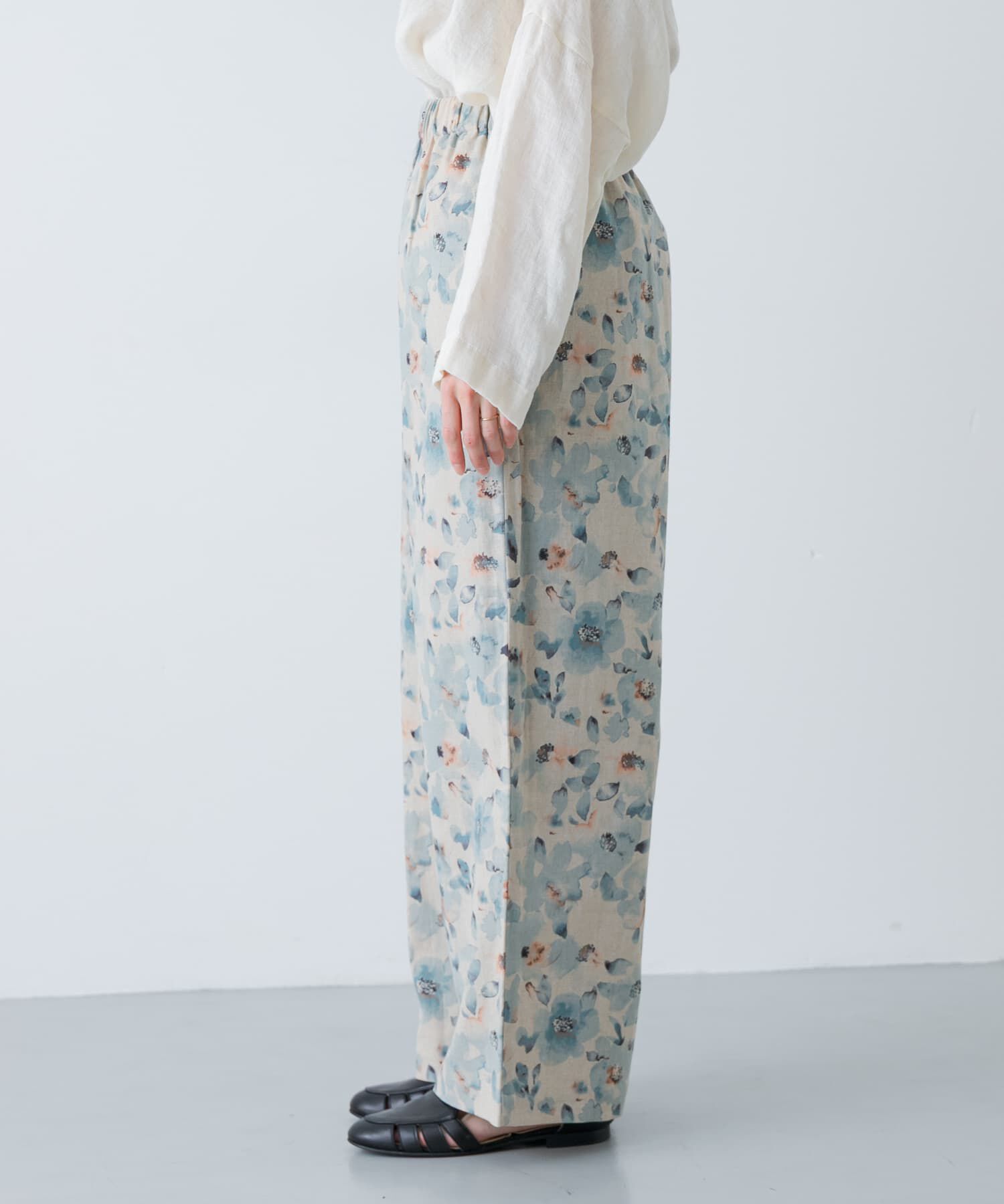 かぐれ「コットンリネンプリントイージーパンツ」|その他|