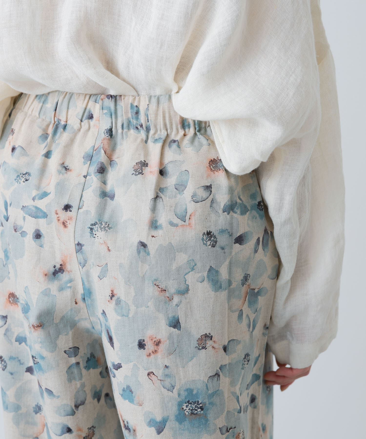 かぐれ「コットンリネンプリントイージーパンツ」|その他|