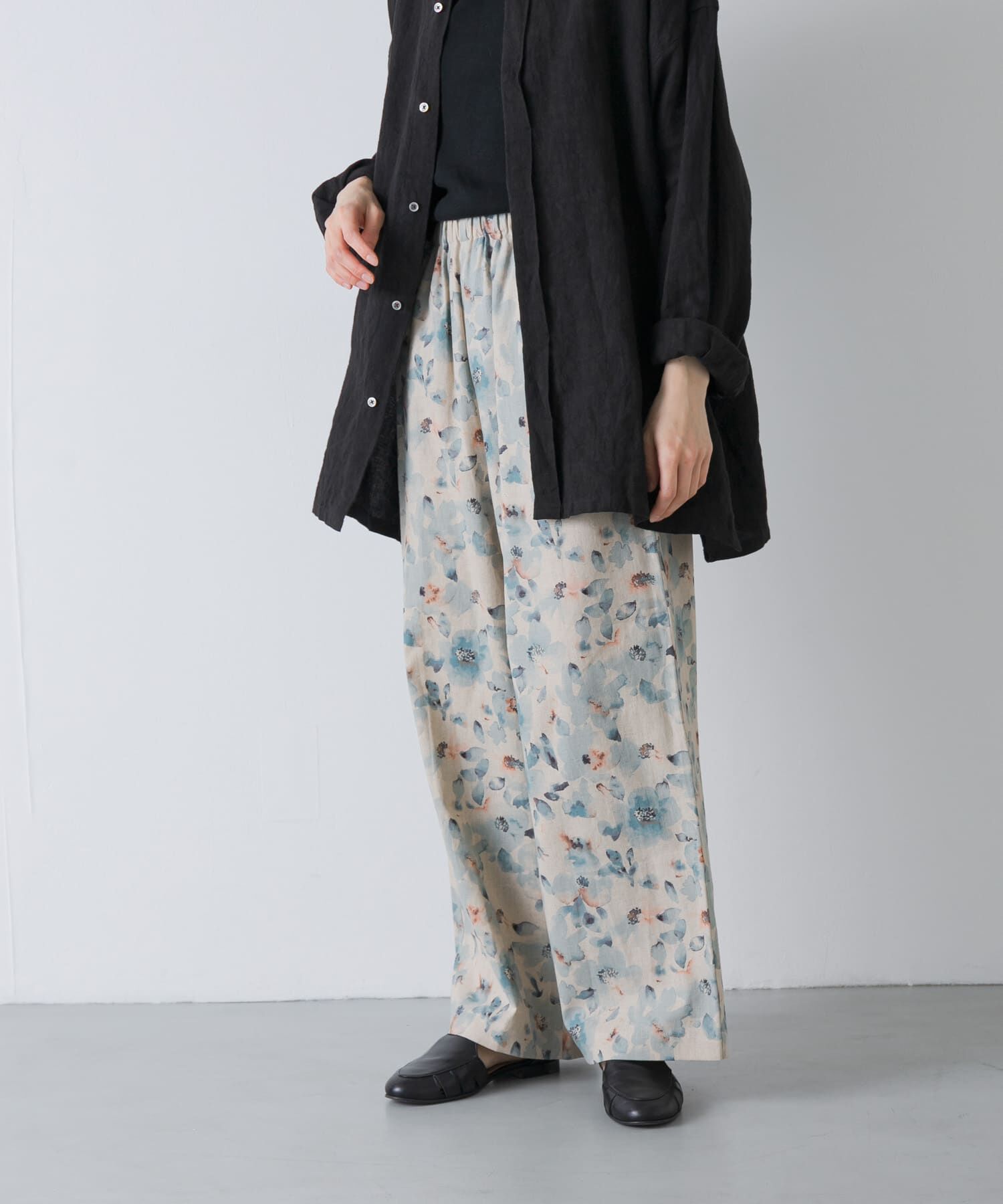 かぐれ「コットンリネンプリントイージーパンツ」|その他|