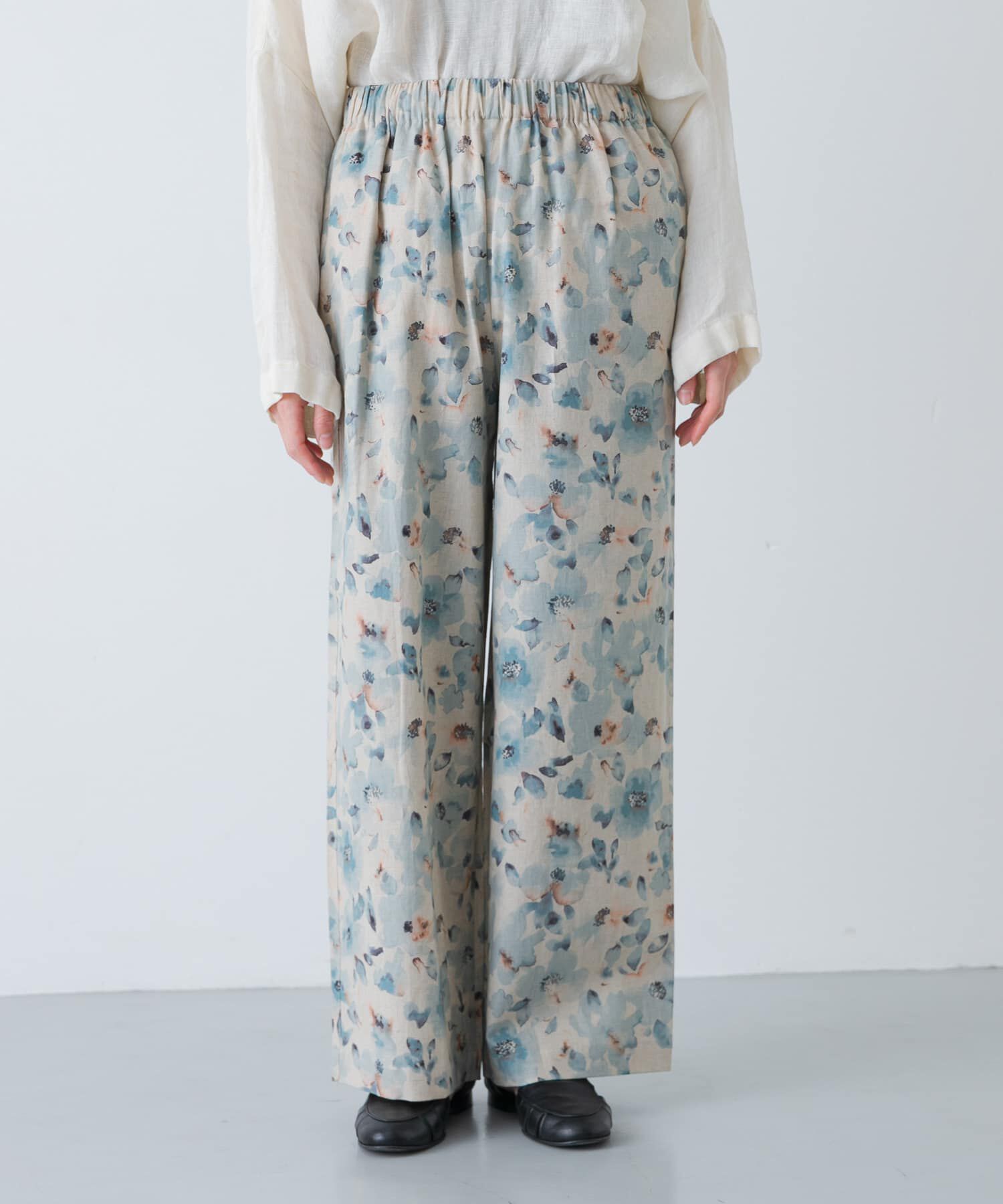 かぐれ「コットンリネンプリントイージーパンツ」|その他|