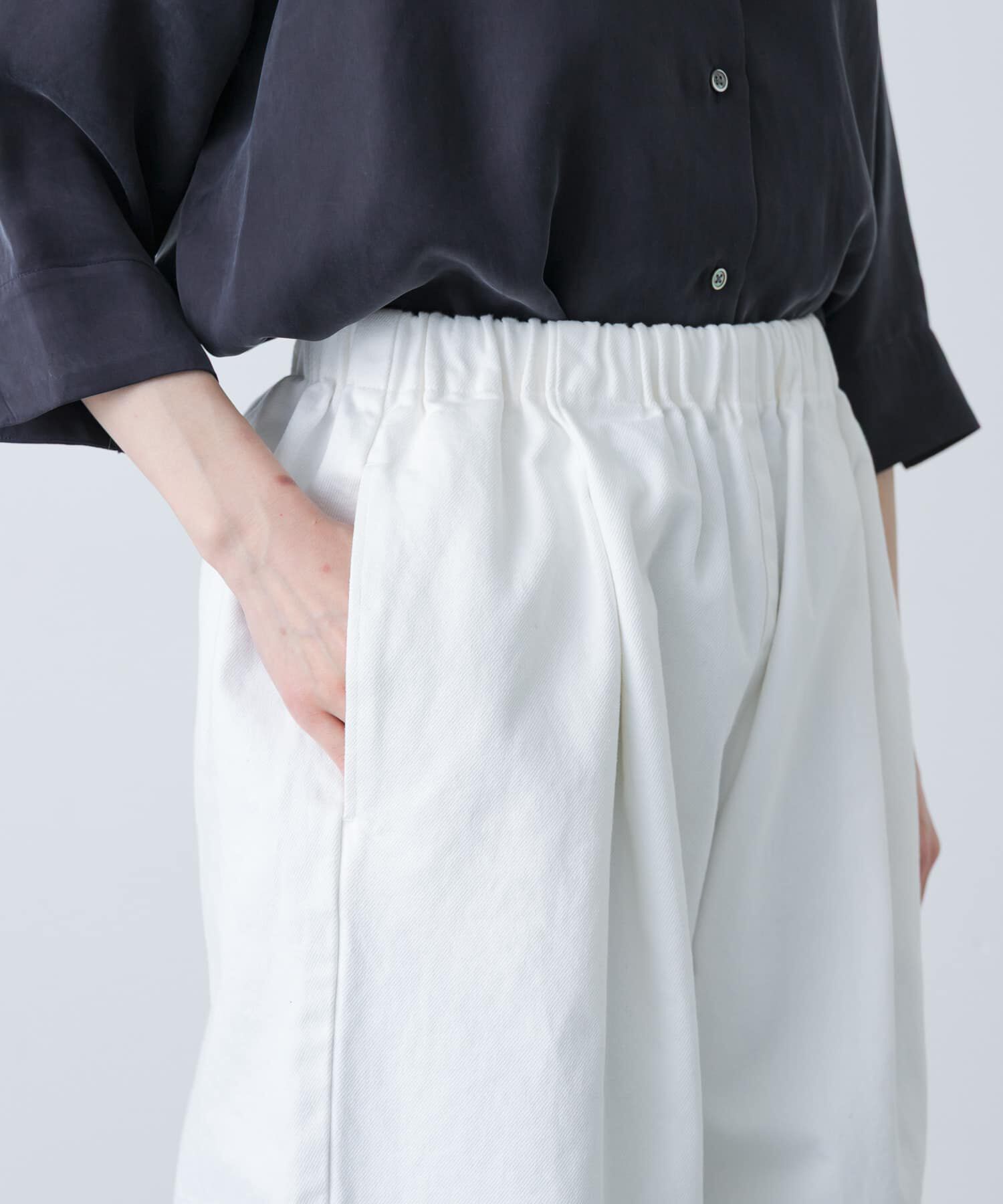 かぐれ「ホワイトデニムワイドパンツ」|その他|