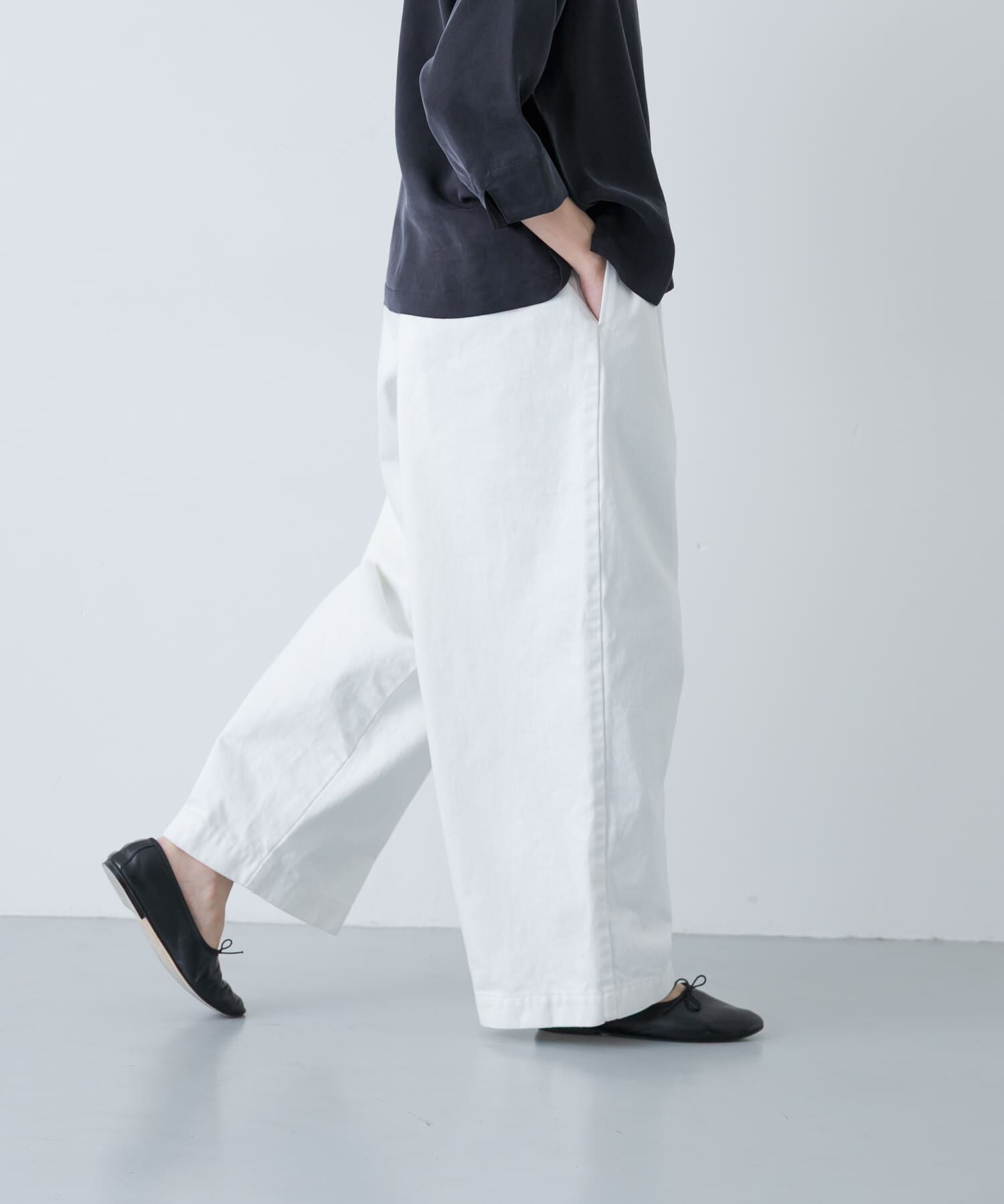 かぐれ「ホワイトデニムワイドパンツ」|その他|