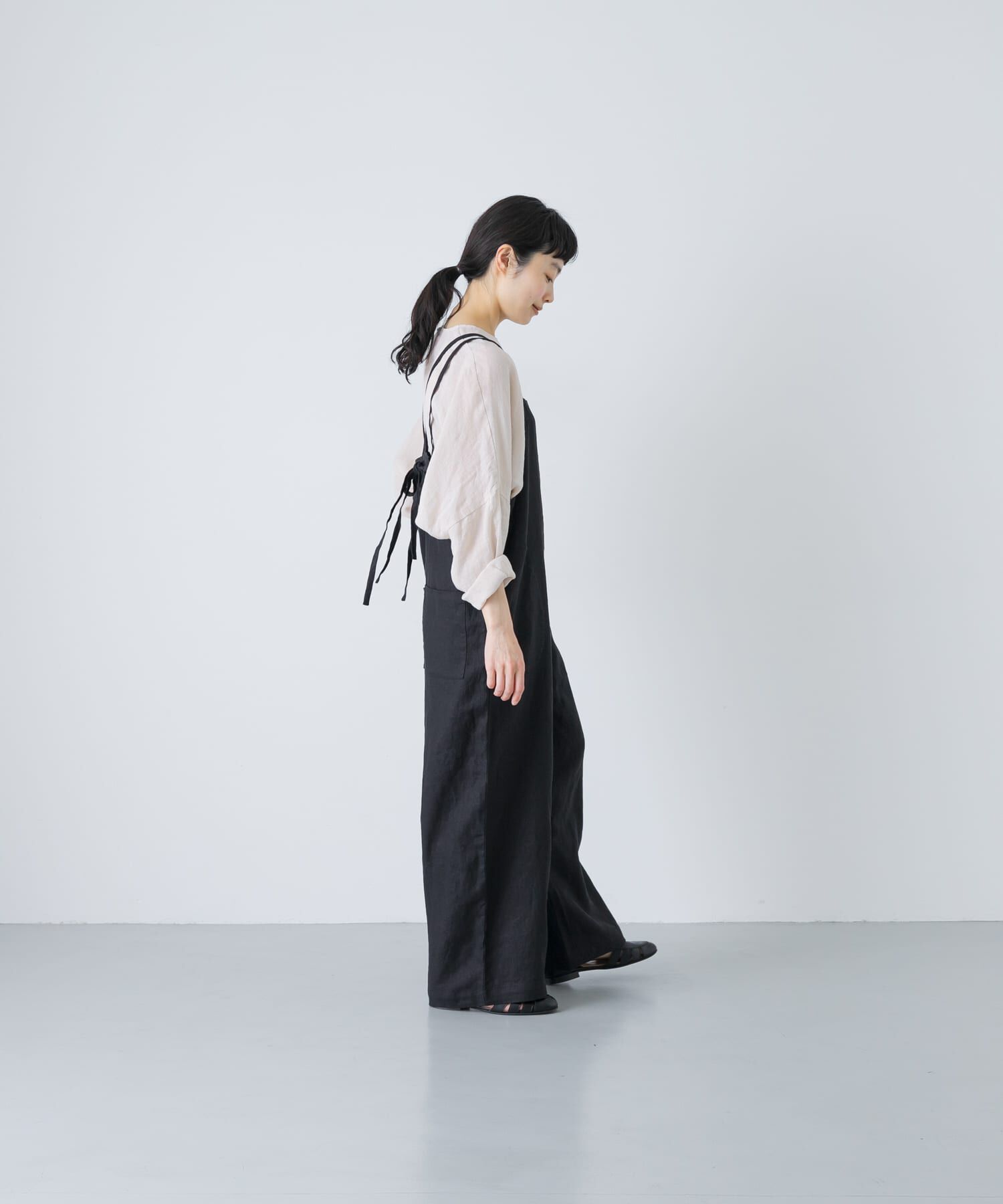 かぐれ「リネンサロペット」|オールインワン|