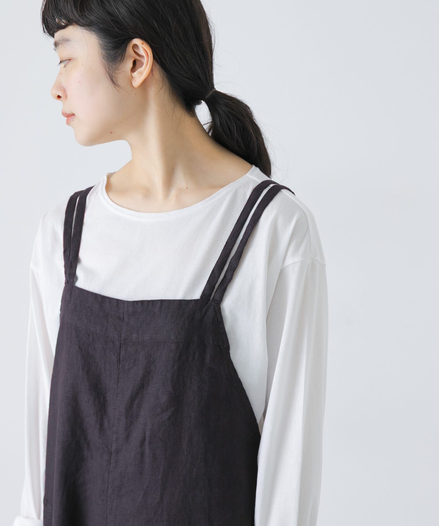 かぐれ「リネンサロペット」|オールインワン|