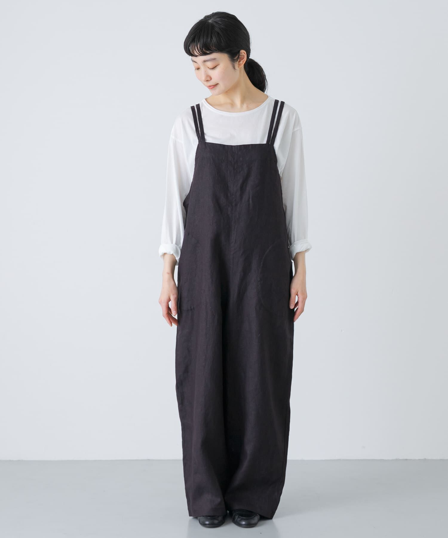 かぐれ「リネンサロペット」|オールインワン|