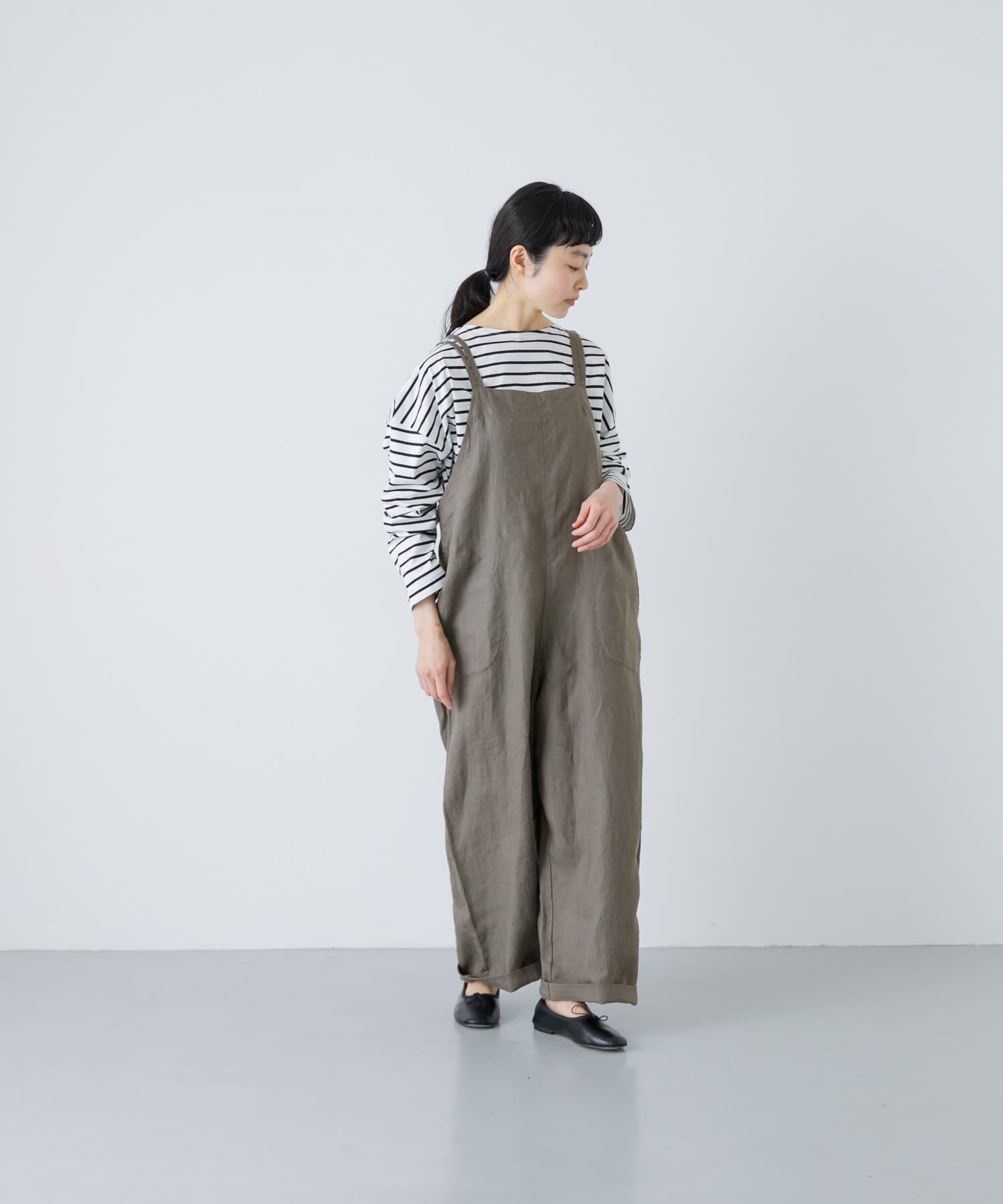 かぐれ「リネンサロペット」|オールインワン|