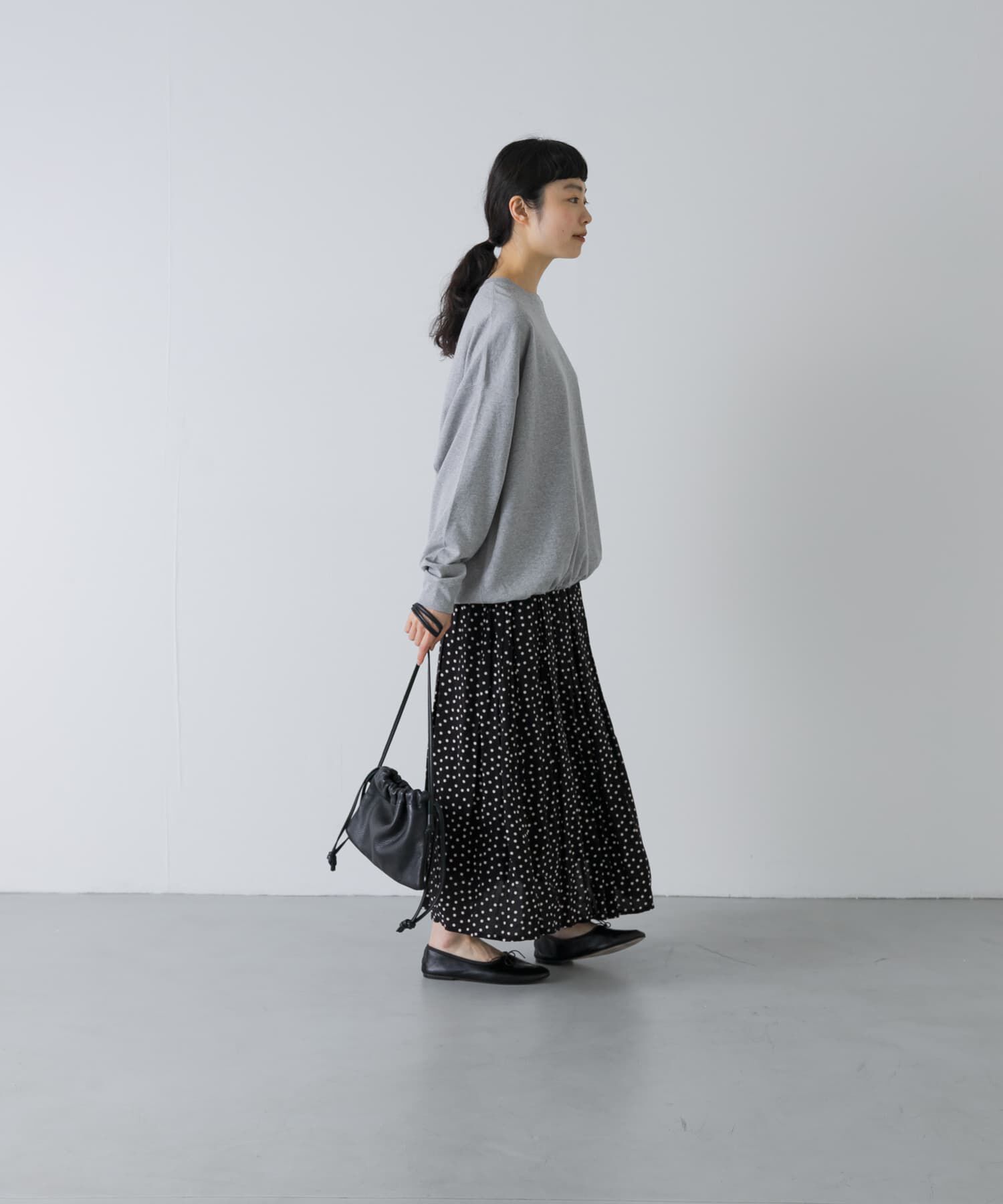 かぐれ「コットンドロストヘムカットソー」|Tシャツ・カットソー|