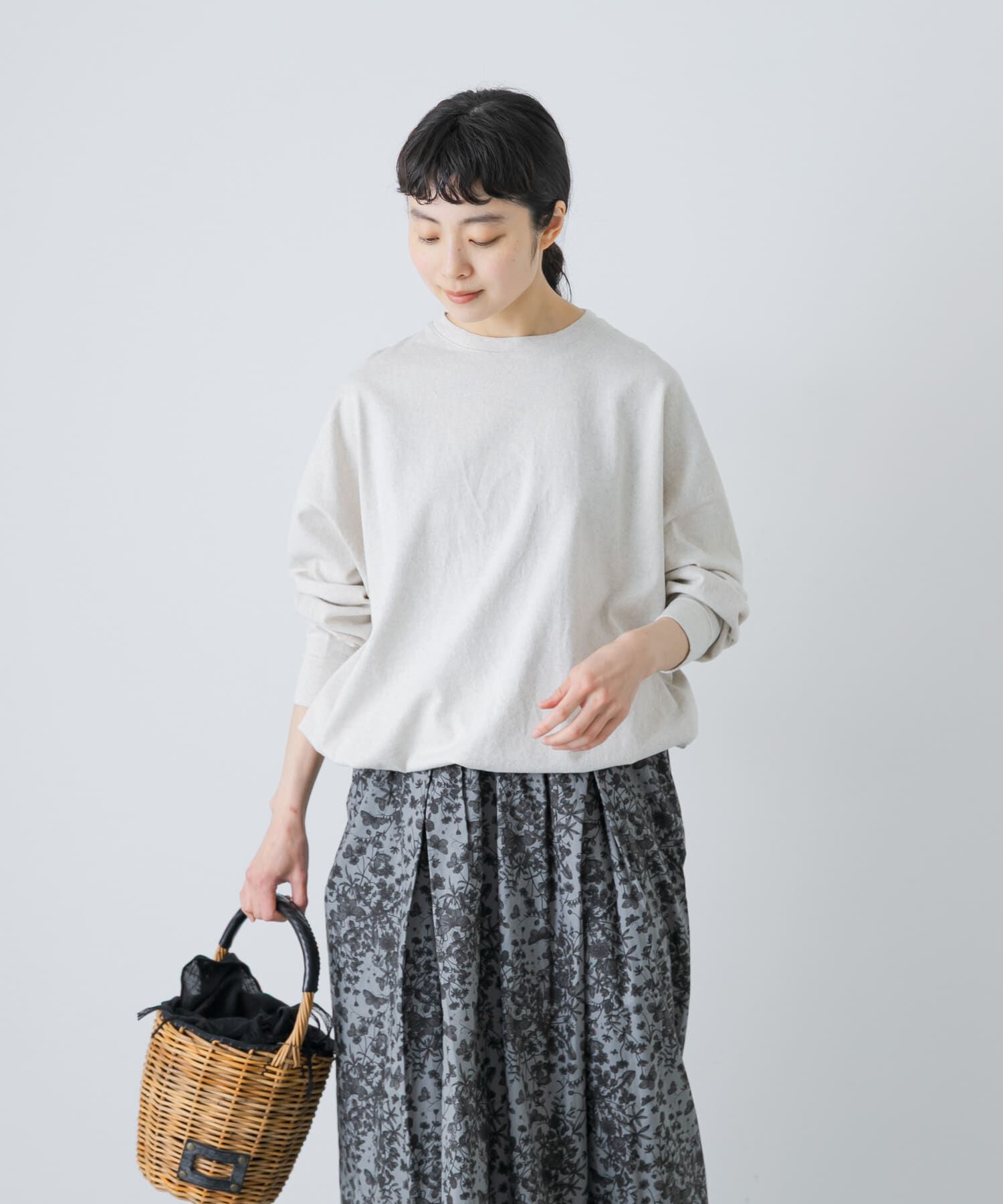 かぐれ「コットンドロストヘムカットソー」|Tシャツ・カットソー|