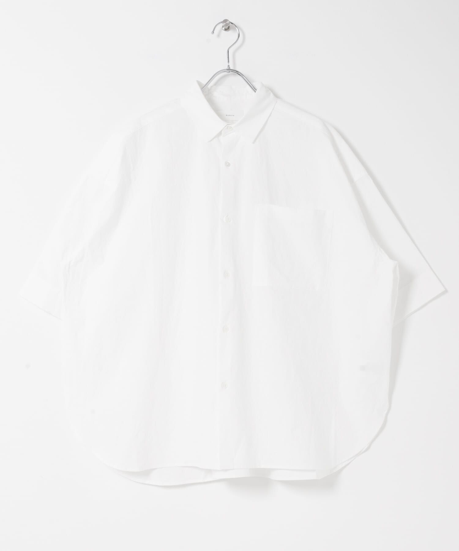 かぐれ「ワイドハーフスリーブシャツ」|シャツ・ブラウス|