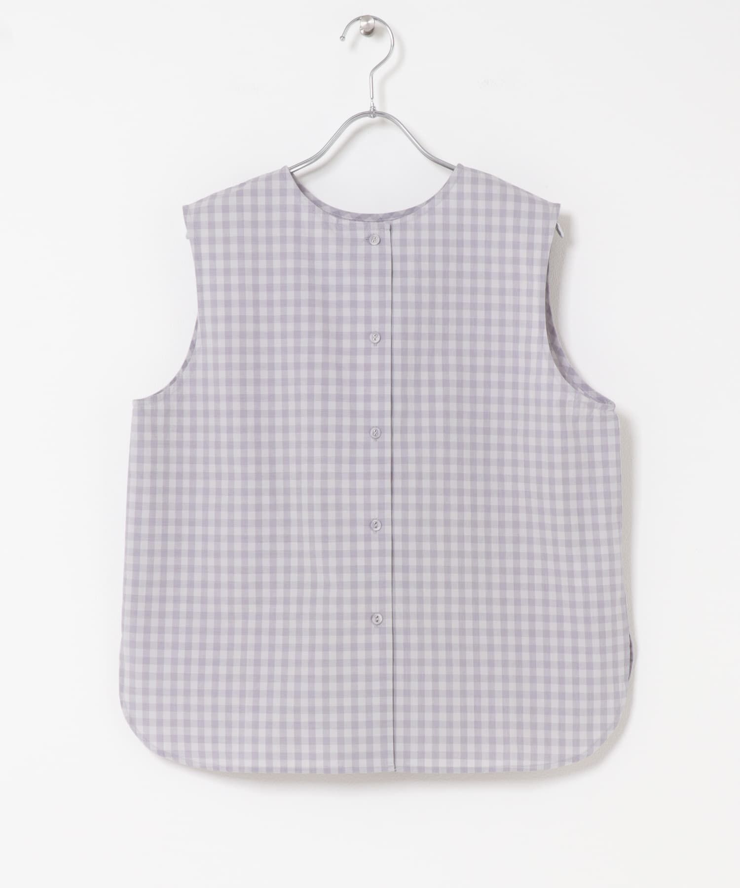 かぐれ「ギンガム2WAYブラウス」|シャツ・ブラウス|