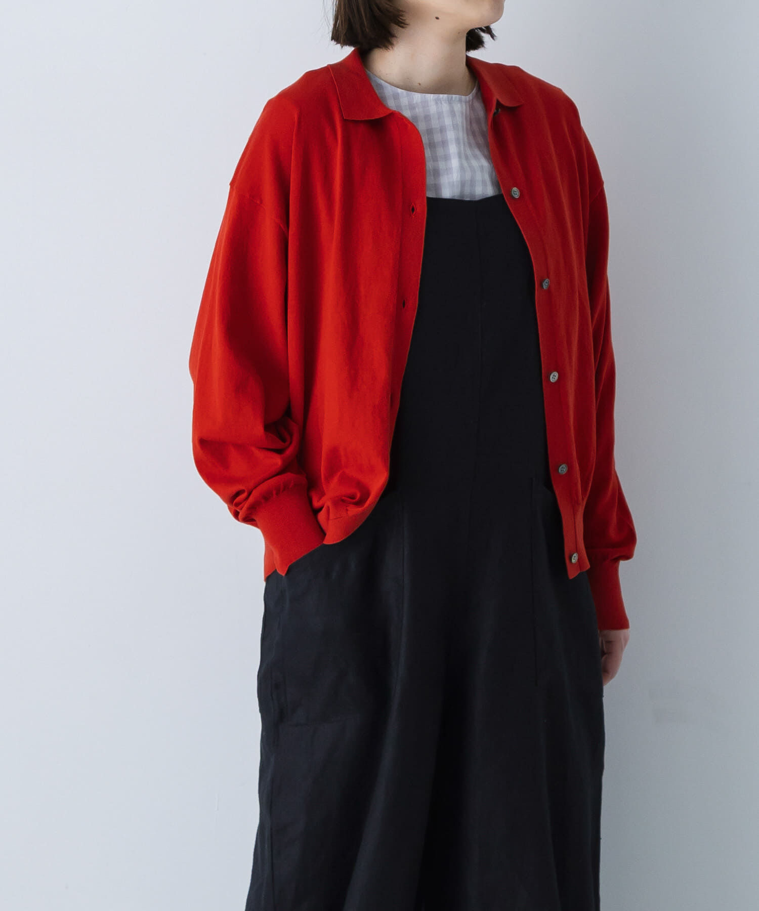 かぐれ「ギンガム2WAYブラウス」|シャツ・ブラウス|