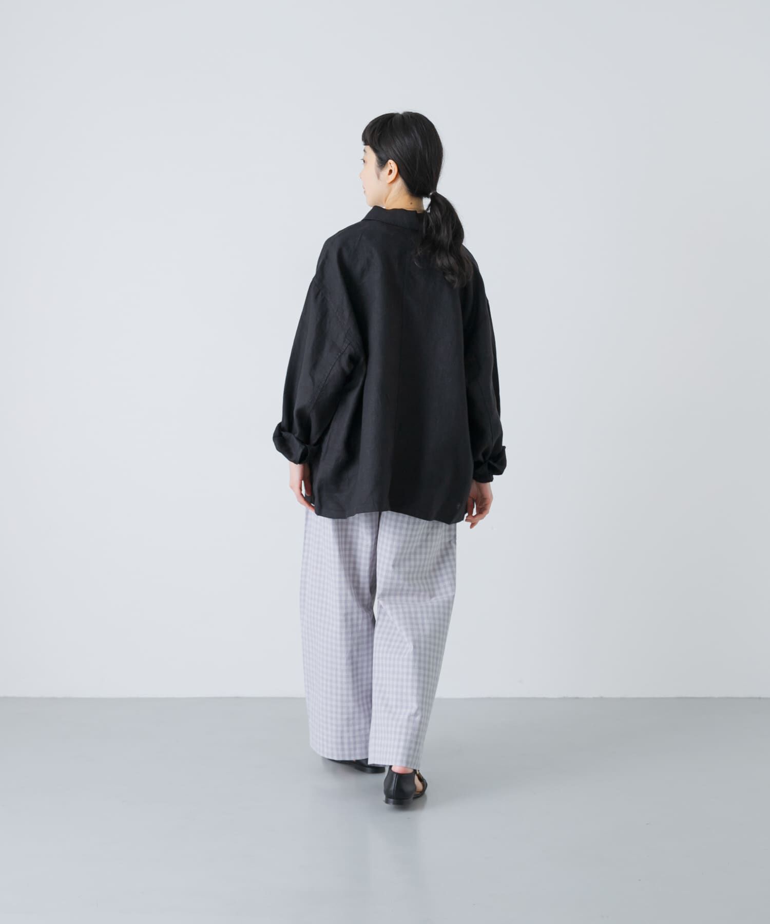 かぐれ「ギンガムタックワイドパンツ」|その他|