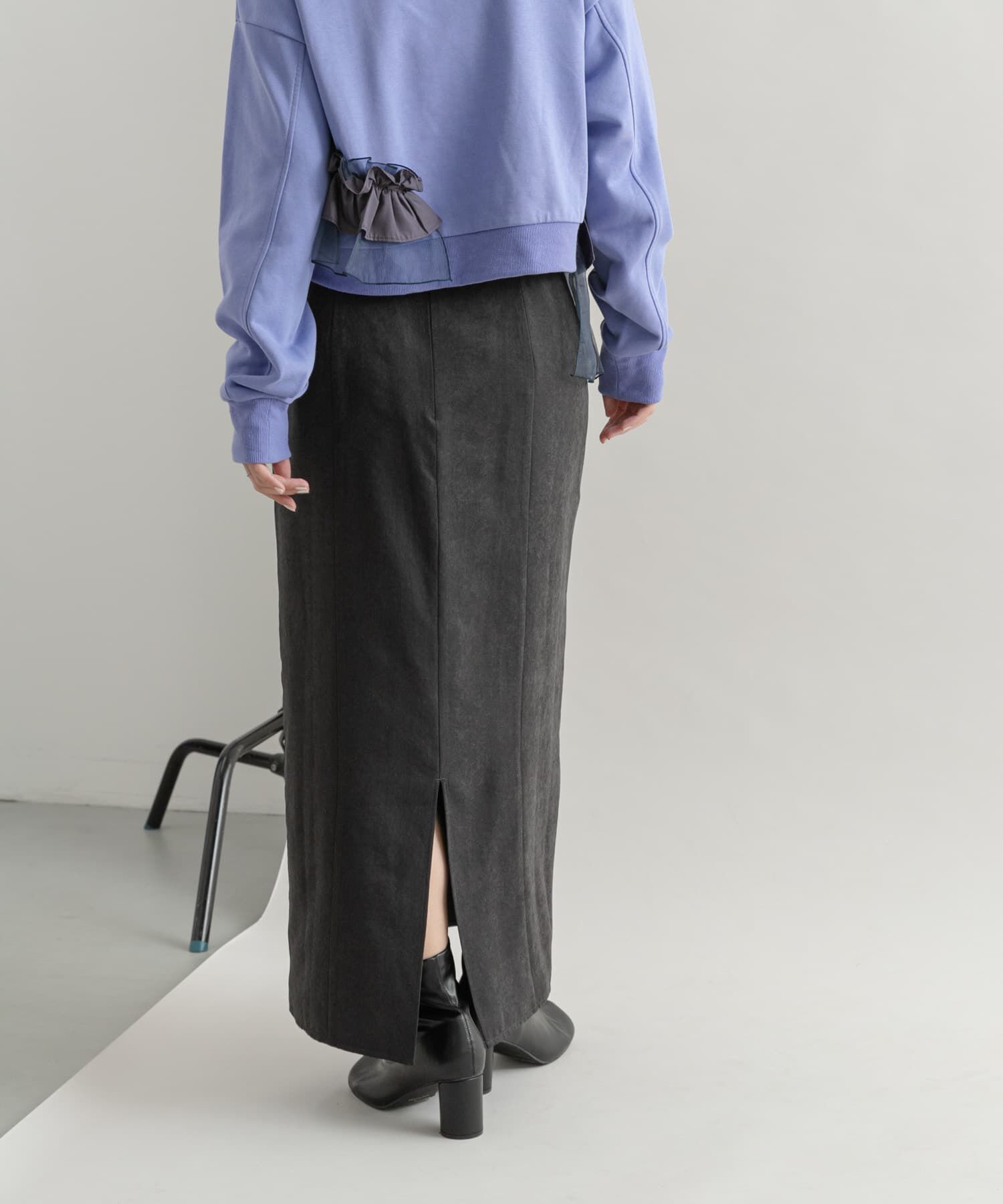  「ウエストオープンIラインスカート」|スカート|