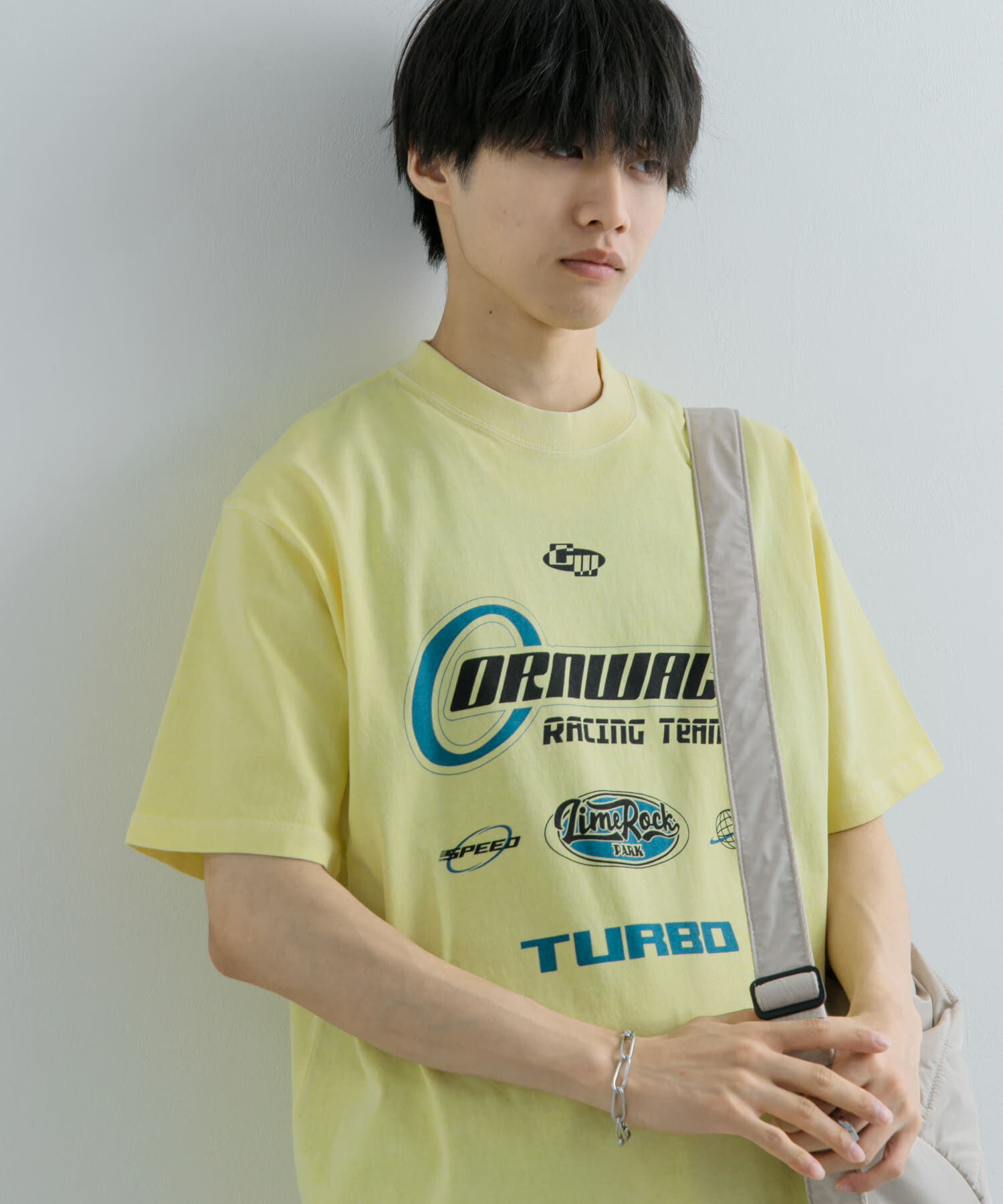 SENSE OF PLACE by URBAN RESEARCH「フェードロゴグラフィックTシャツ(5分袖)」|Tシャツ・カットソー|