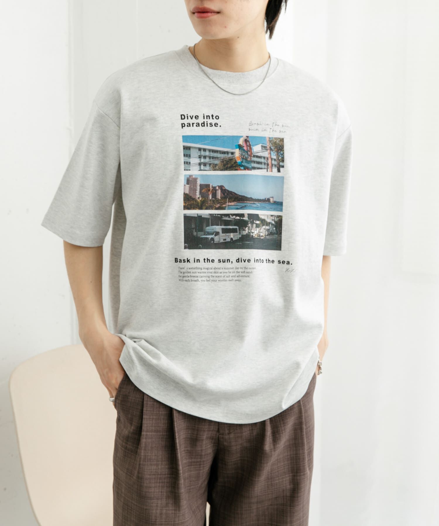 SENSE OF PLACE by URBAN RESEARCH「Cityscape photo Short-Sleeve T-shirts」|Tシャツ・カットソー|