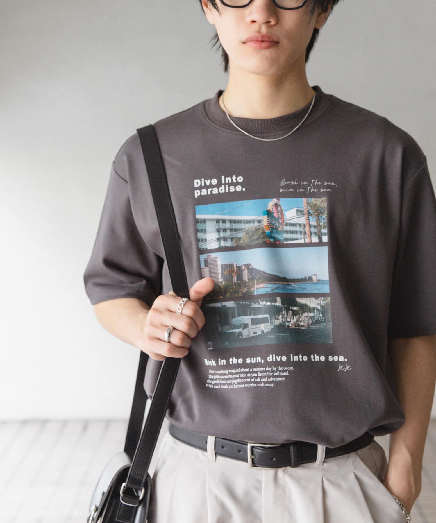 SENSE OF PLACE by URBAN RESEARCH「Cityscape photo Short-Sleeve T-shirts」|Tシャツ・カットソー|