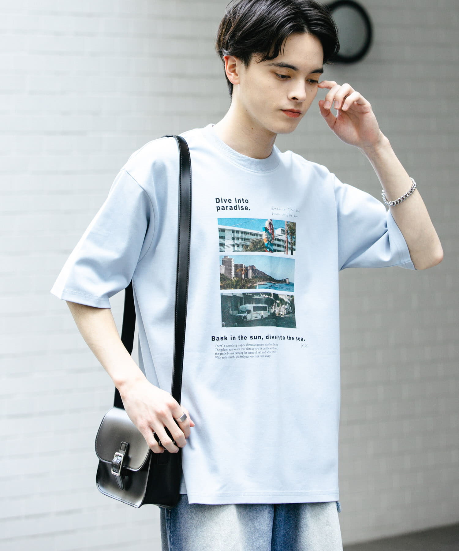 SENSE OF PLACE by URBAN RESEARCH「Cityscape photo Short-Sleeve T-shirts」|Tシャツ・カットソー|