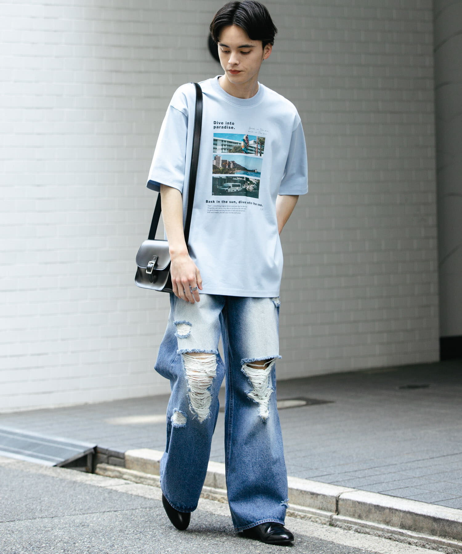 SENSE OF PLACE by URBAN RESEARCH「Cityscape photo Short-Sleeve T-shirts」|Tシャツ・カットソー|
