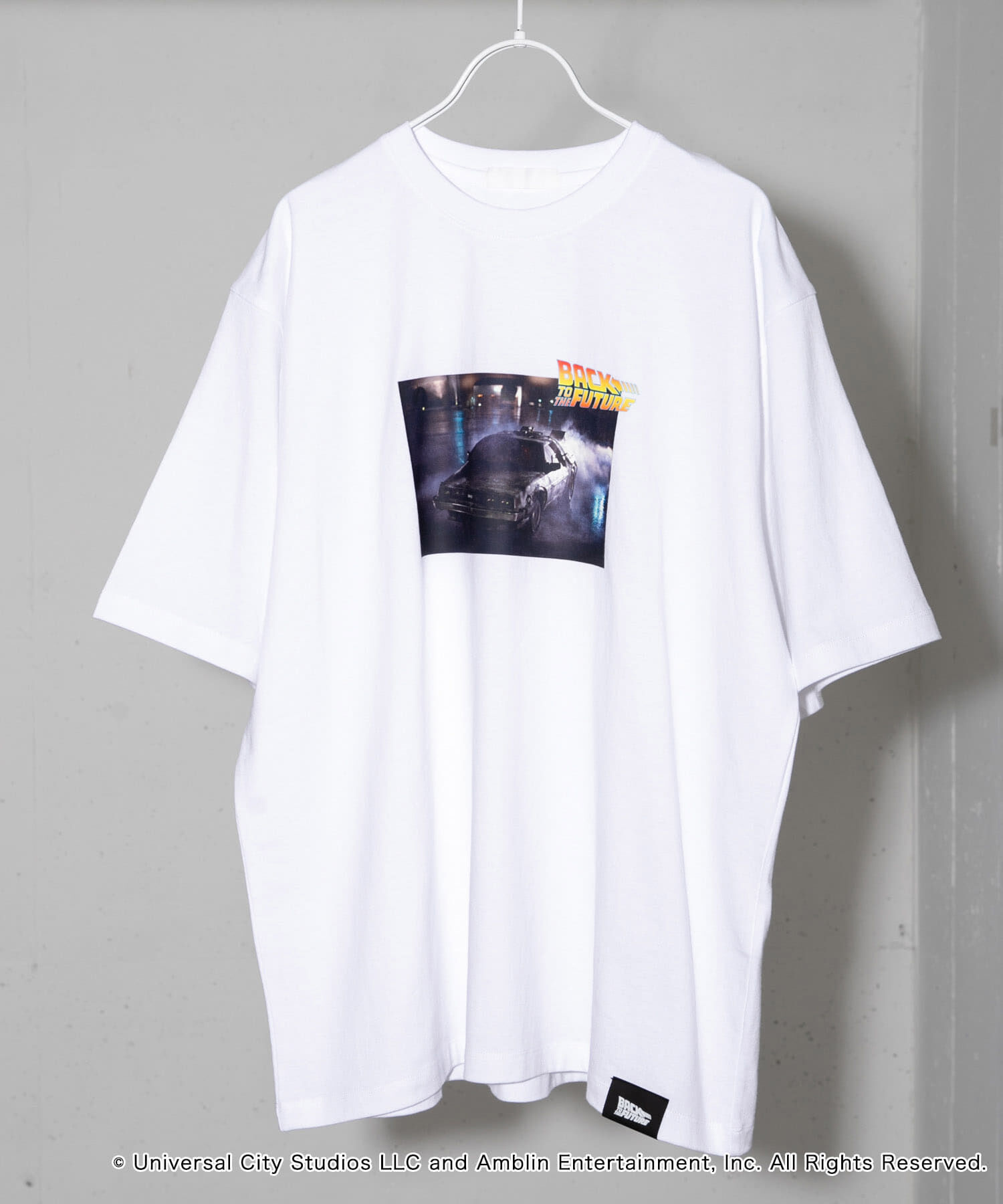 SENSE OF PLACE by URBAN RESEARCH「『別注』SENSE OF PLACE&times;BTTF クルーネックプリントTシャツ C」|Tシャツ・カットソー|ホワイト