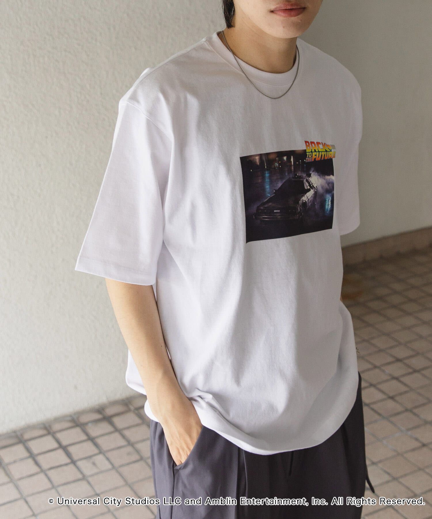 SENSE OF PLACE by URBAN RESEARCH「『別注』SENSE OF PLACE&times;BTTF クルーネックプリントTシャツ C」|Tシャツ・カットソー|
