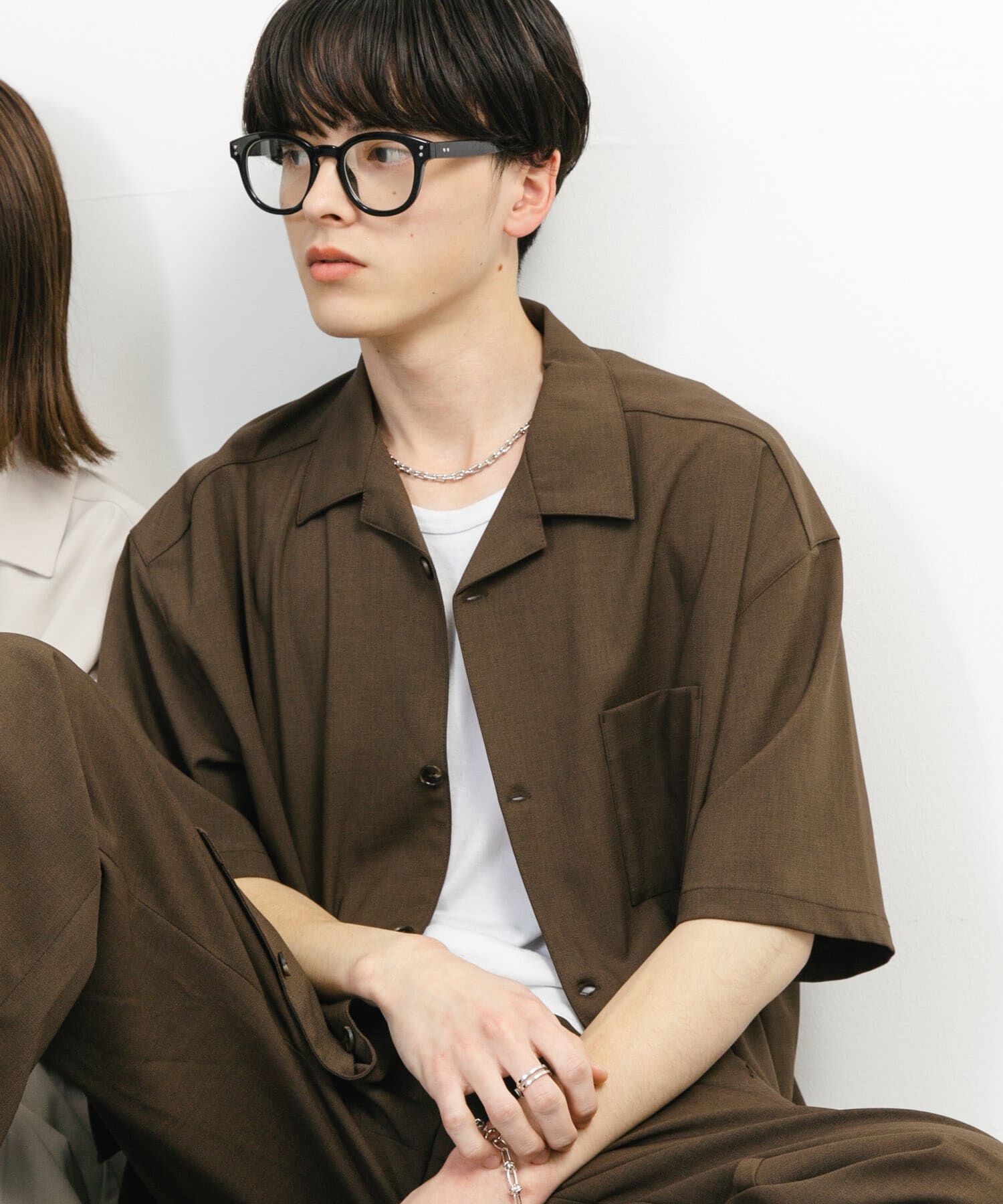 SENSE OF PLACE by URBAN RESEARCH「『ユニセックス』オープンカラールーズショートスリーブシャツ」|シャツ・ブラウス|