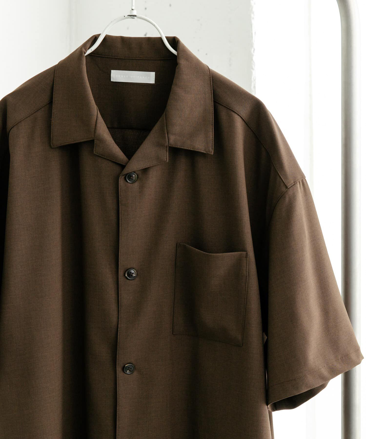 SENSE OF PLACE by URBAN RESEARCH「『ユニセックス』オープンカラールーズショートスリーブシャツ」|シャツ・ブラウス|