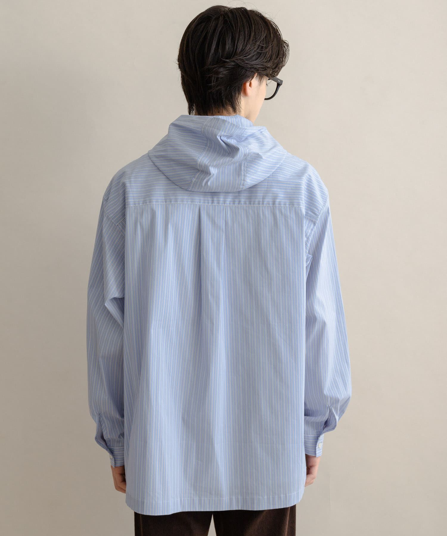 SENSE OF PLACE by URBAN RESEARCH「ストライプフーディールーズシャツ」|シャツ・ブラウス|