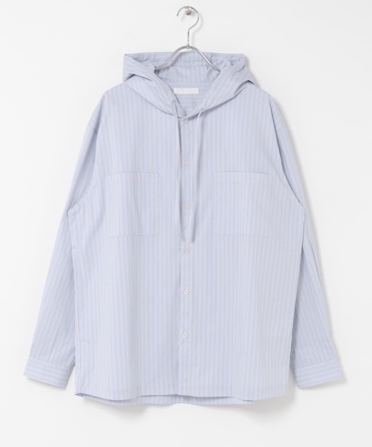 SENSE OF PLACE by URBAN RESEARCH「ストライプフーディールーズシャツ」|シャツ・ブラウス|