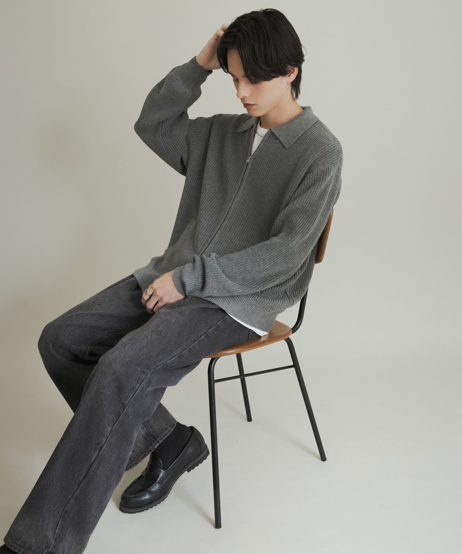 SENSE OF PLACE by URBAN RESEARCH「ダブルジップニットカーディガン」|ニット・セーター|