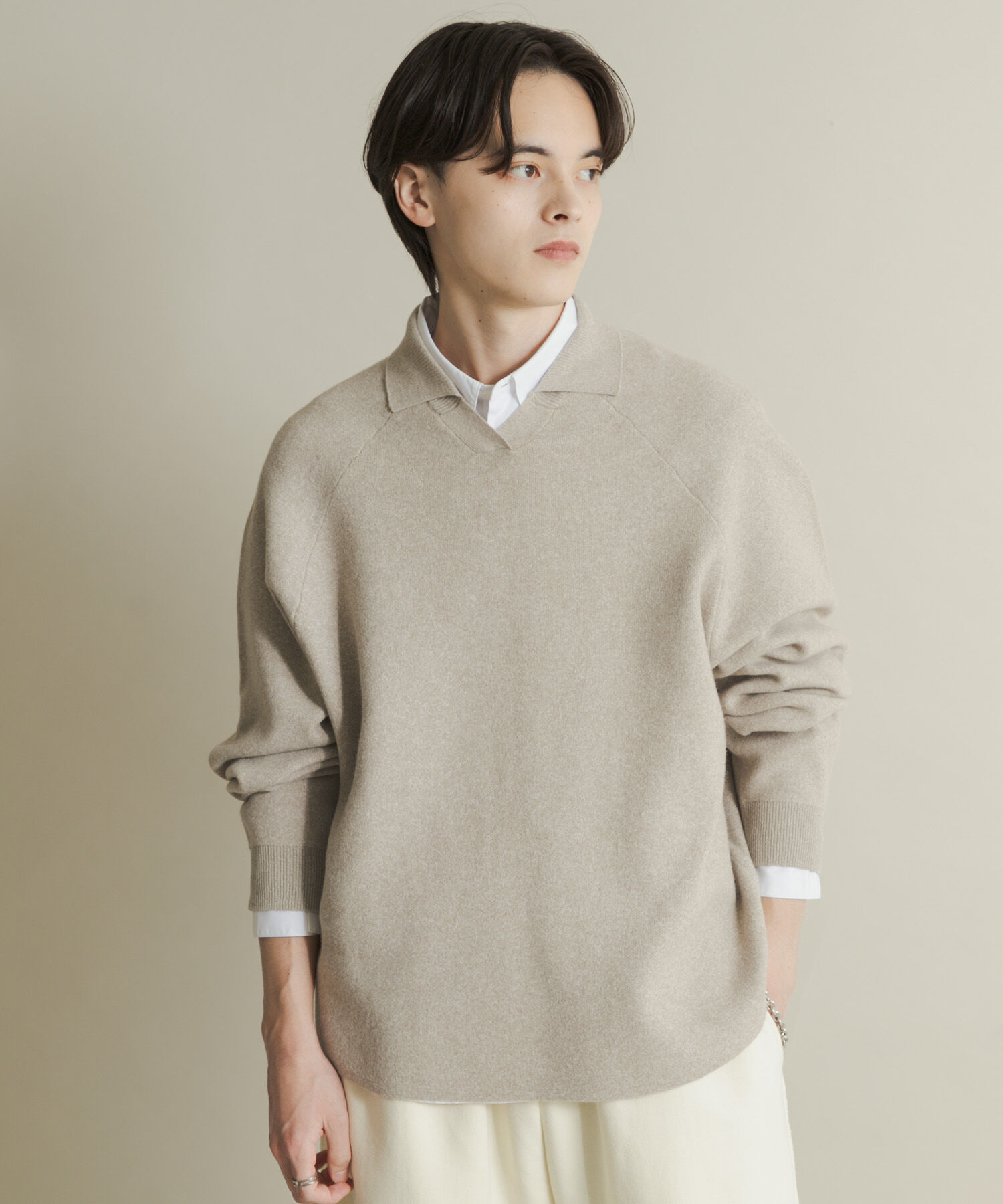 SENSE OF PLACE by URBAN RESEARCH「スウェットライクスキッパーニット」|ニット・セーター|