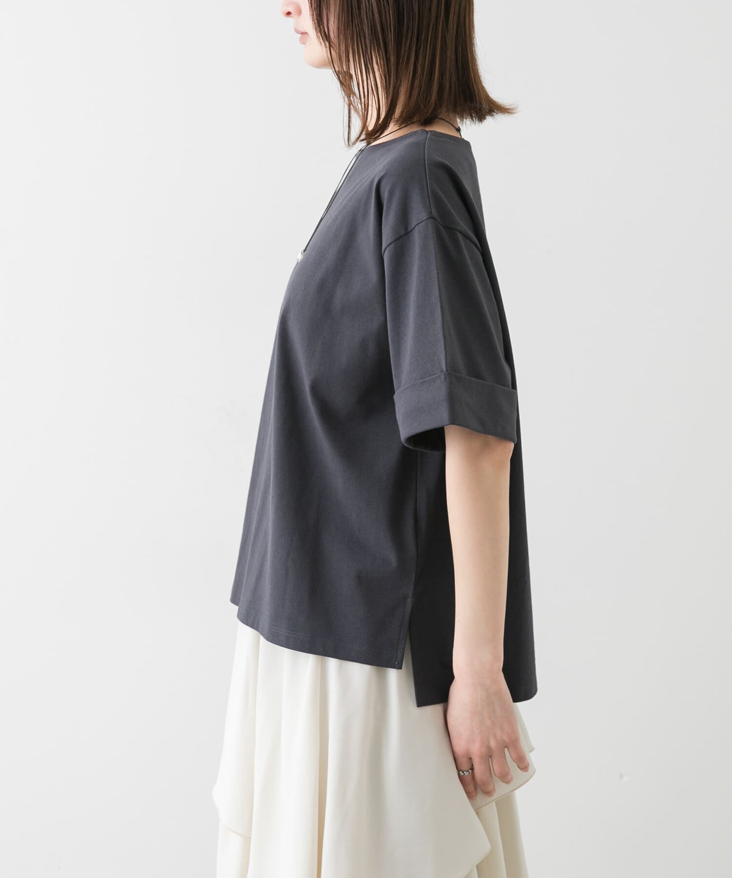 SENSE OF PLACE by URBAN RESEARCH「『UR TECH』ロールスリーブTシャツ(半袖)」|Tシャツ・カットソー|