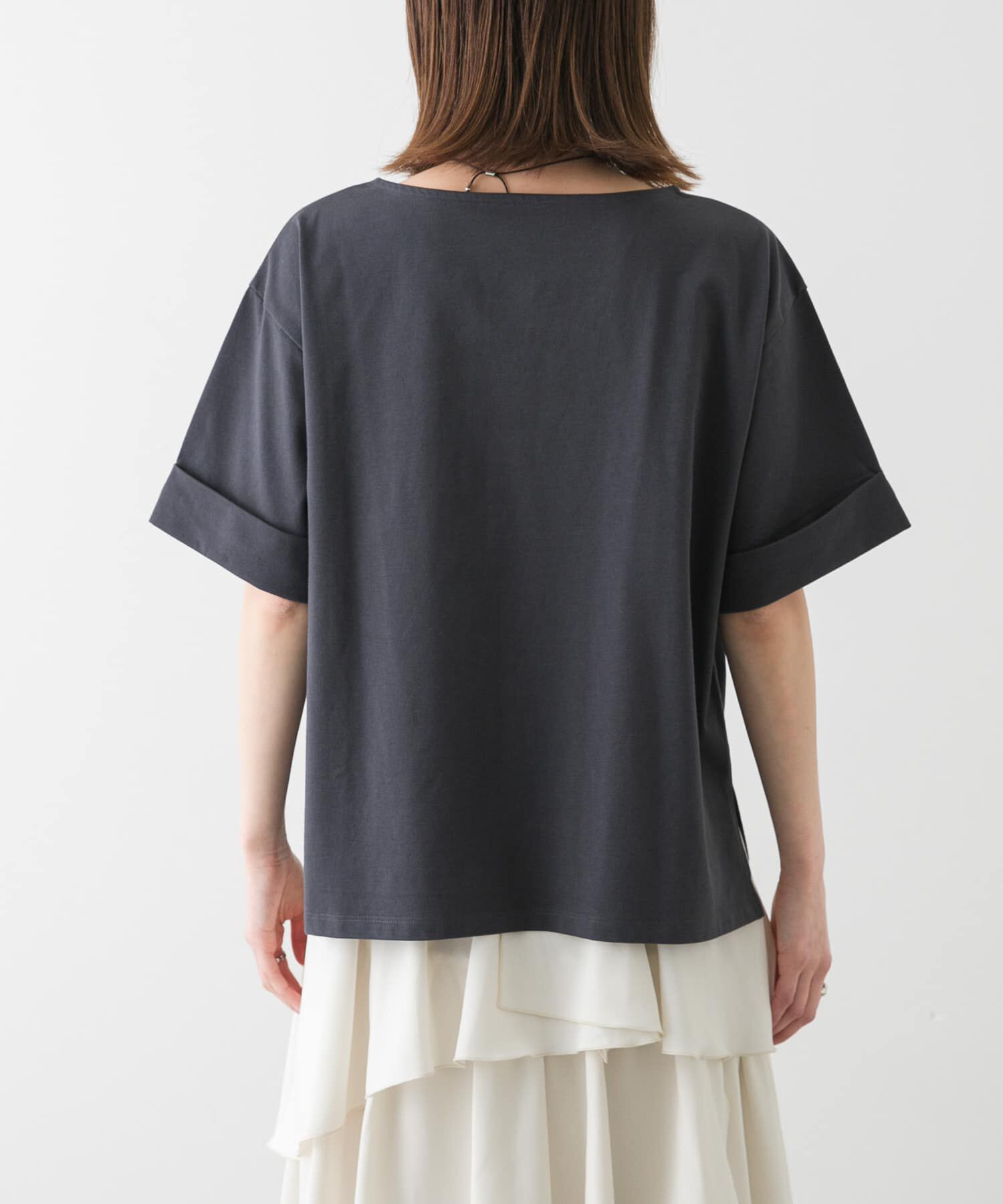 SENSE OF PLACE by URBAN RESEARCH「『UR TECH』ロールスリーブTシャツ(半袖)」|Tシャツ・カットソー|