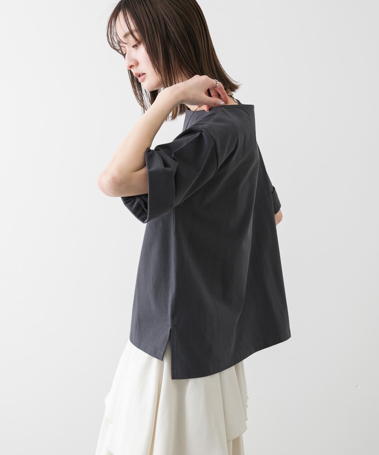 SENSE OF PLACE by URBAN RESEARCH「『UR TECH』ロールスリーブTシャツ(半袖)」|Tシャツ・カットソー|