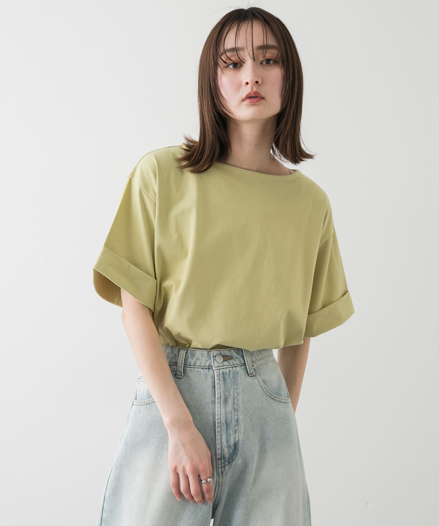 SENSE OF PLACE by URBAN RESEARCH「『UR TECH』ロールスリーブTシャツ(半袖)」|Tシャツ・カットソー|