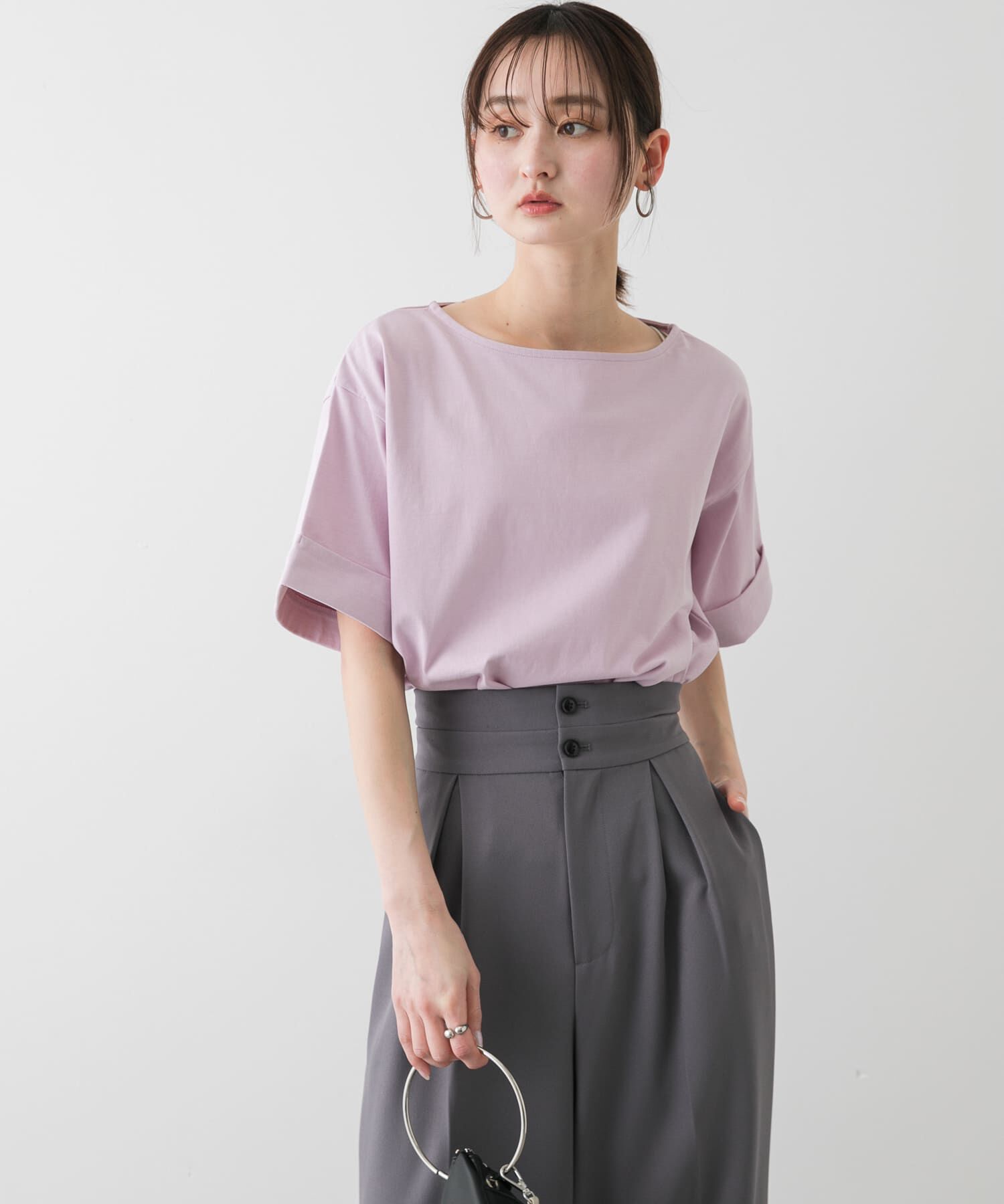 SENSE OF PLACE by URBAN RESEARCH「『UR TECH』ロールスリーブTシャツ(半袖)」|Tシャツ・カットソー|