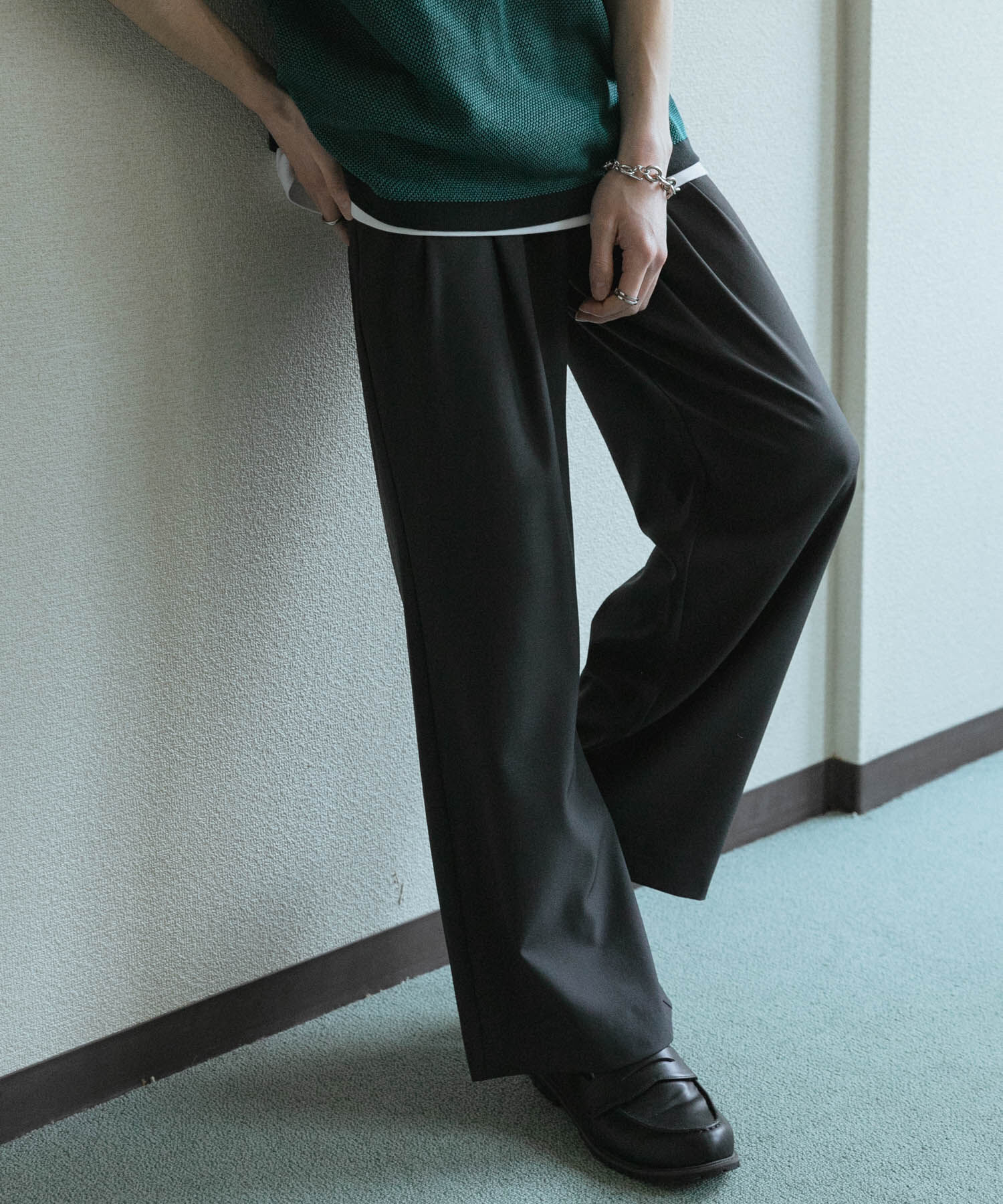 SENSE OF PLACE by URBAN RESEARCH「『速乾』ドライタッチ2タックワイドパンツ」|その他|