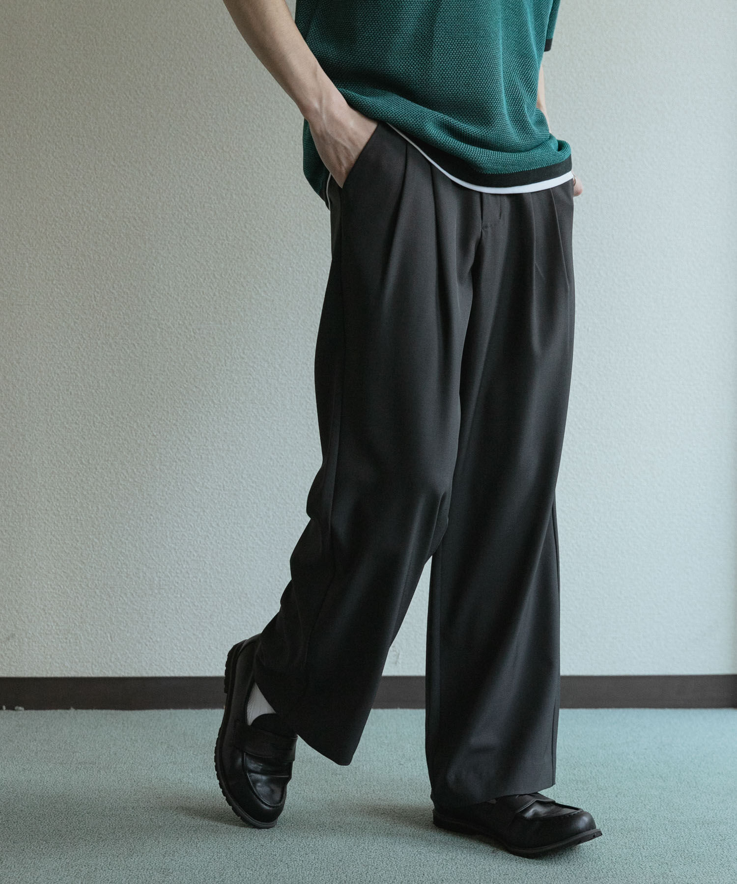 SENSE OF PLACE by URBAN RESEARCH「『速乾』ドライタッチ2タックワイドパンツ」|その他|