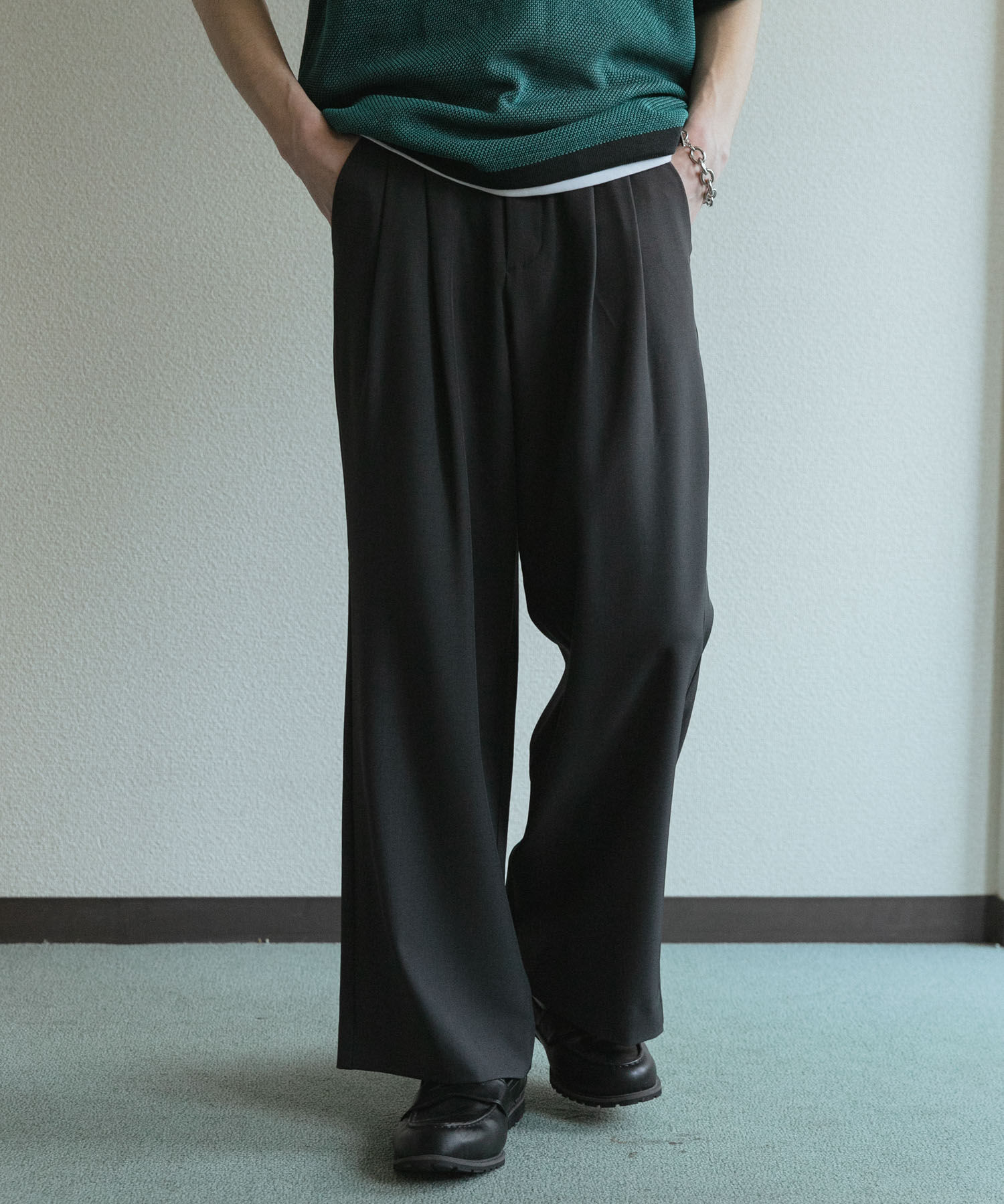 SENSE OF PLACE by URBAN RESEARCH「『速乾』ドライタッチ2タックワイドパンツ」|その他|